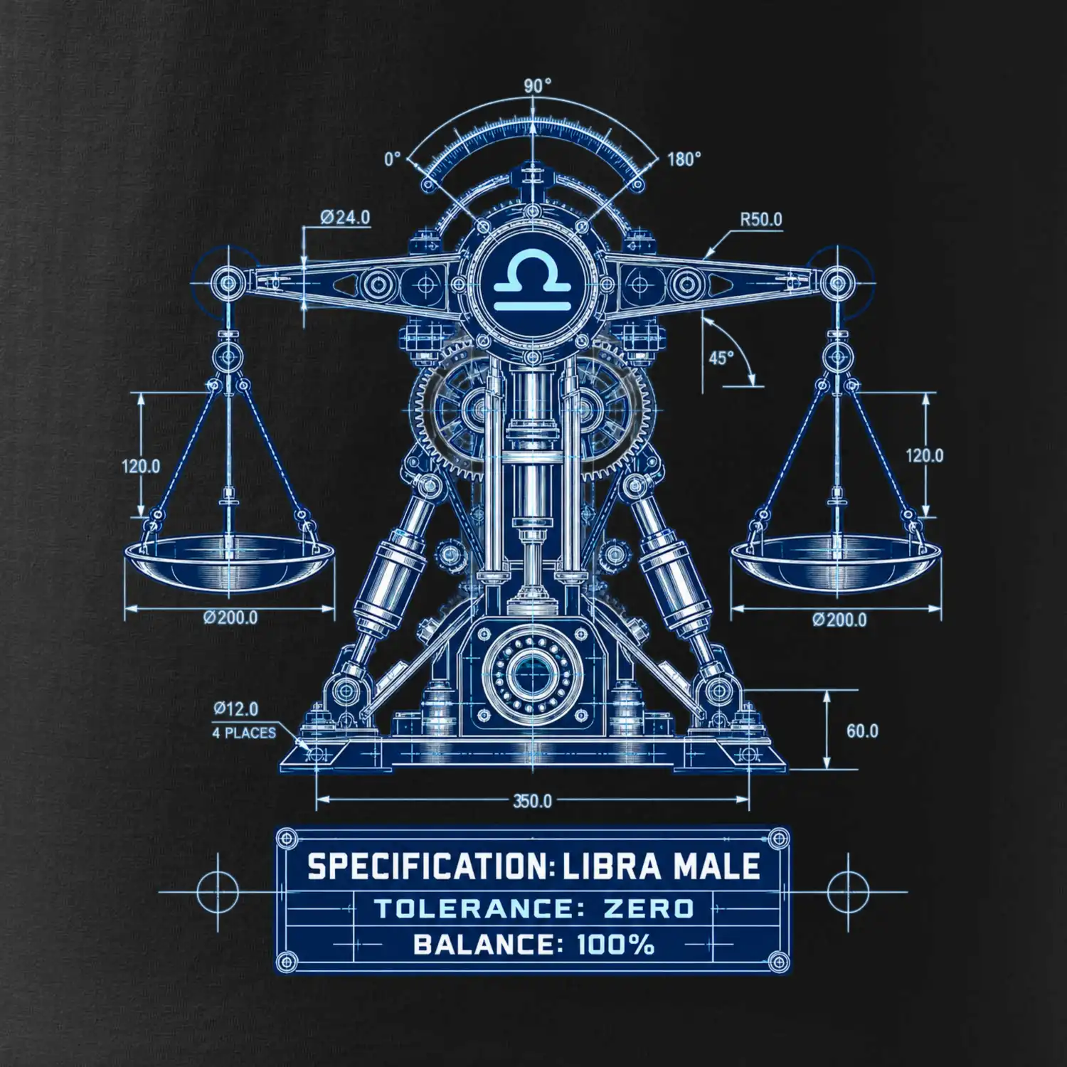 Váhy Engineering of Libra technický motiv