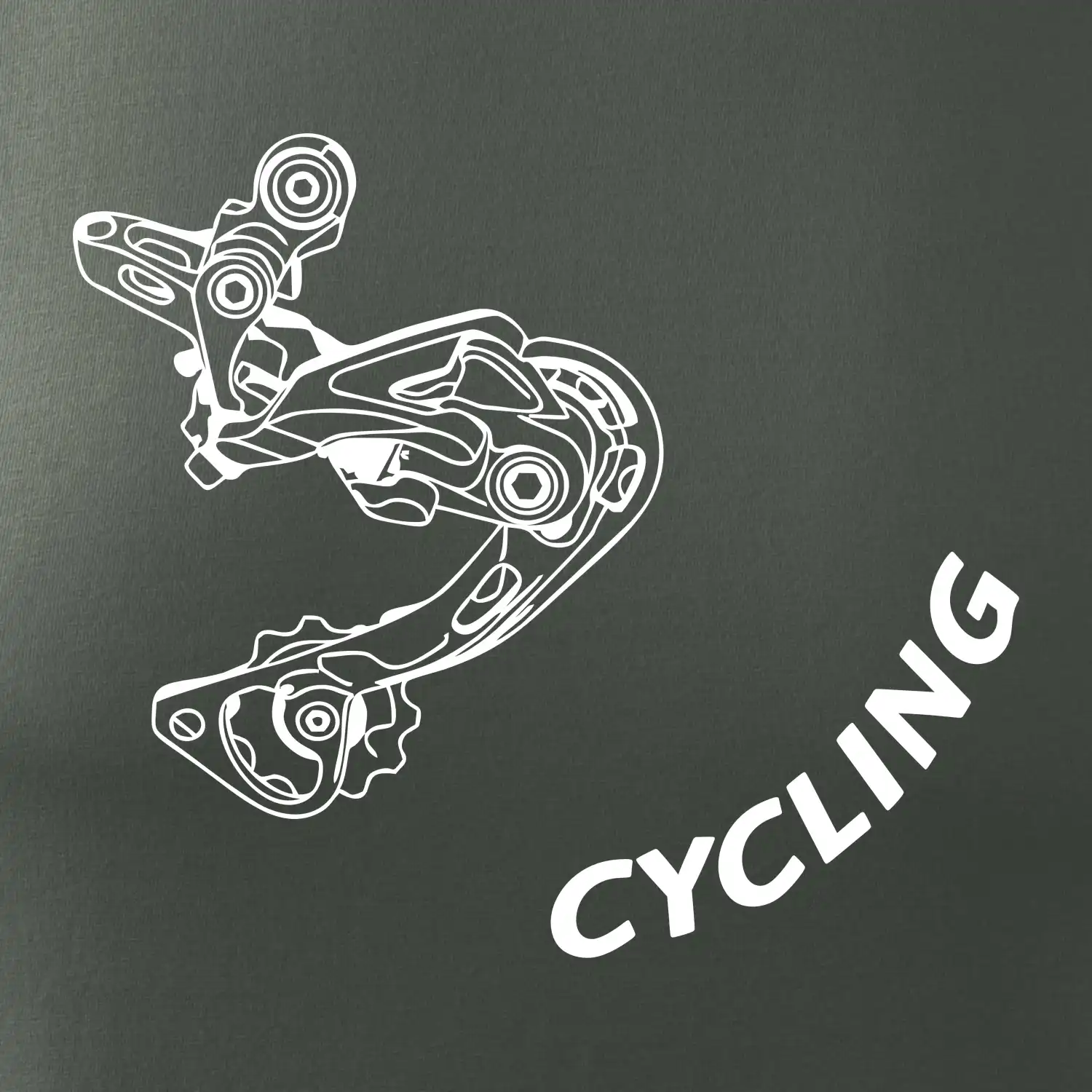 Cycling nápis šikmo