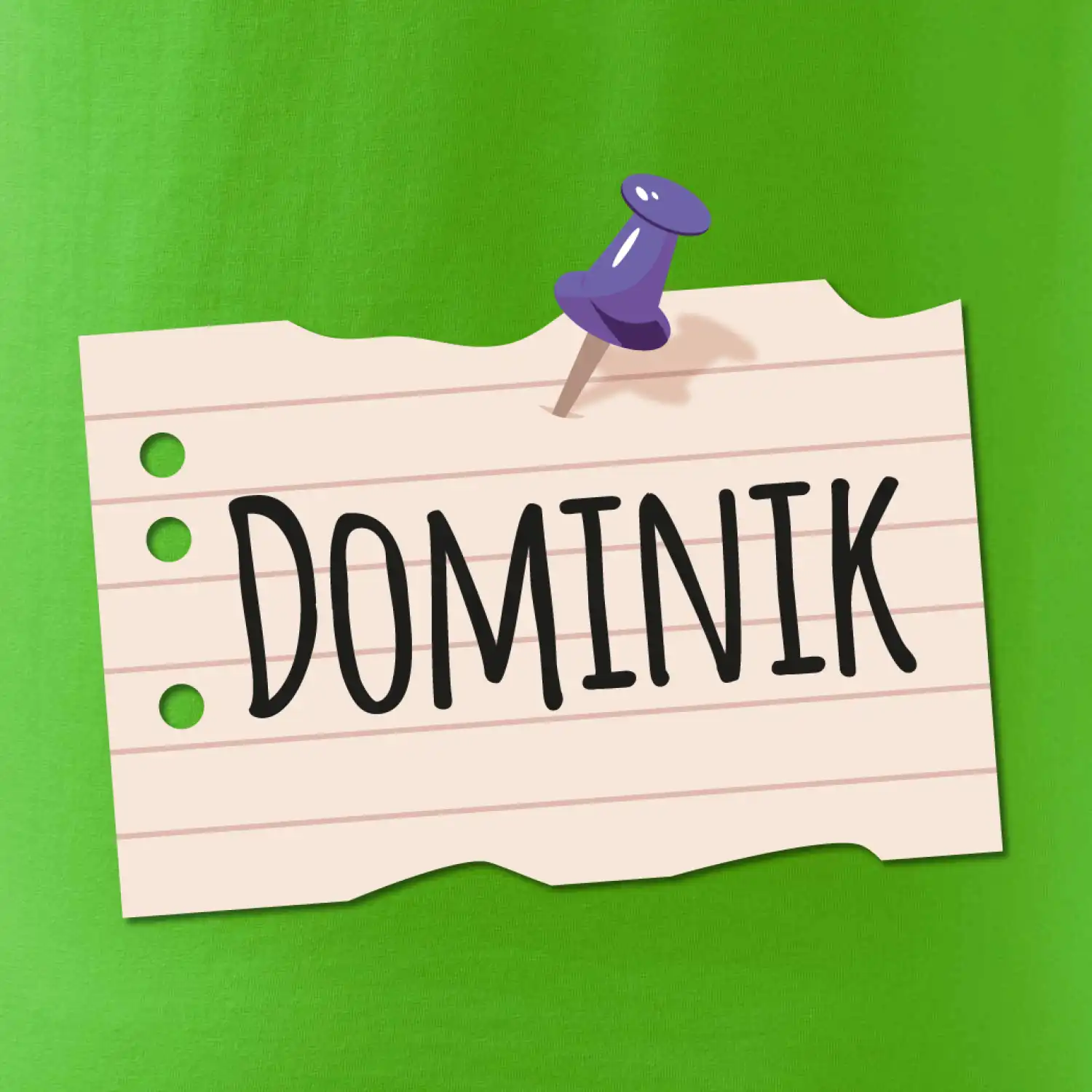 Papírek se jmenovkou - prso - vlastní jméno