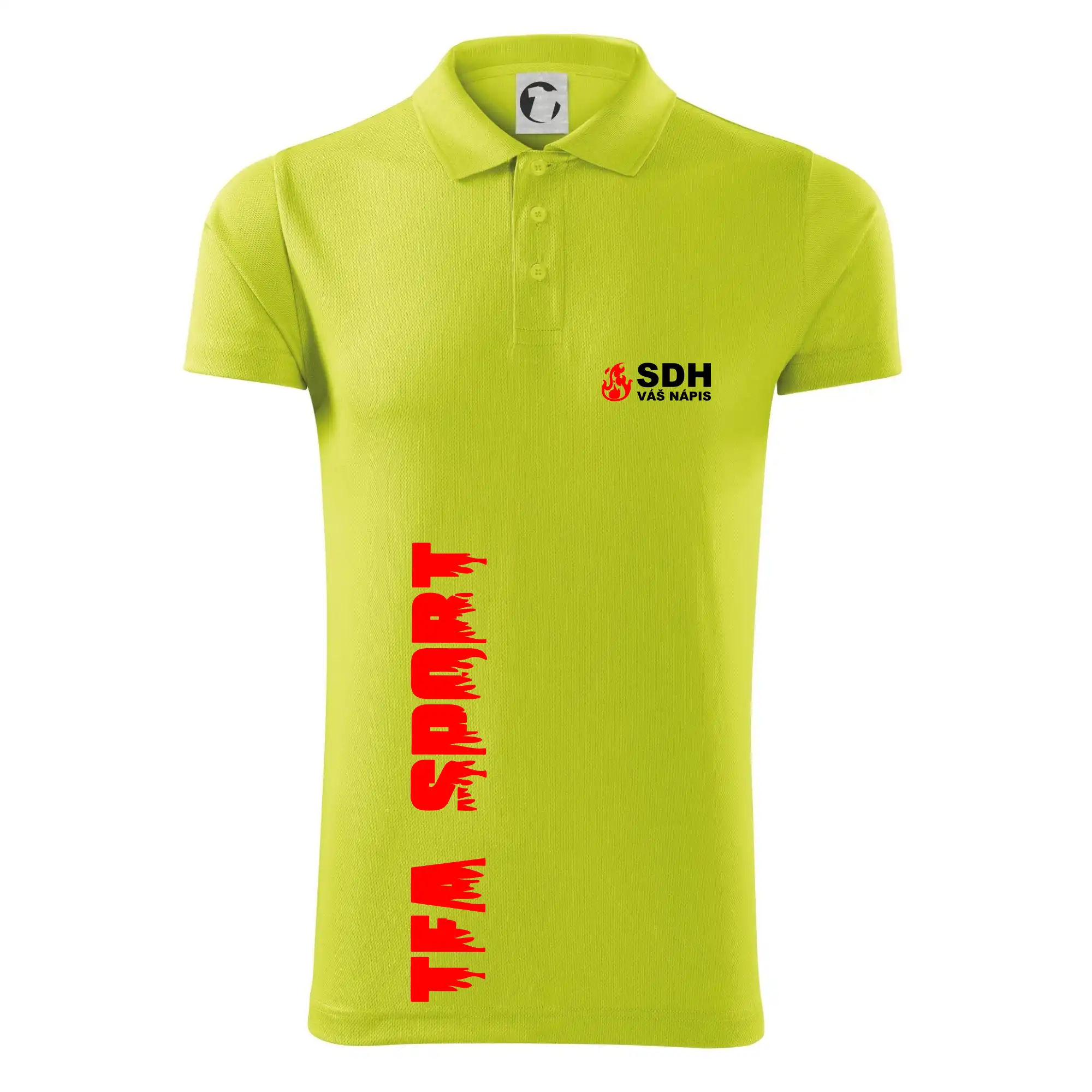 TFA Sport SDH (červený oheň) - Vlastní nápis