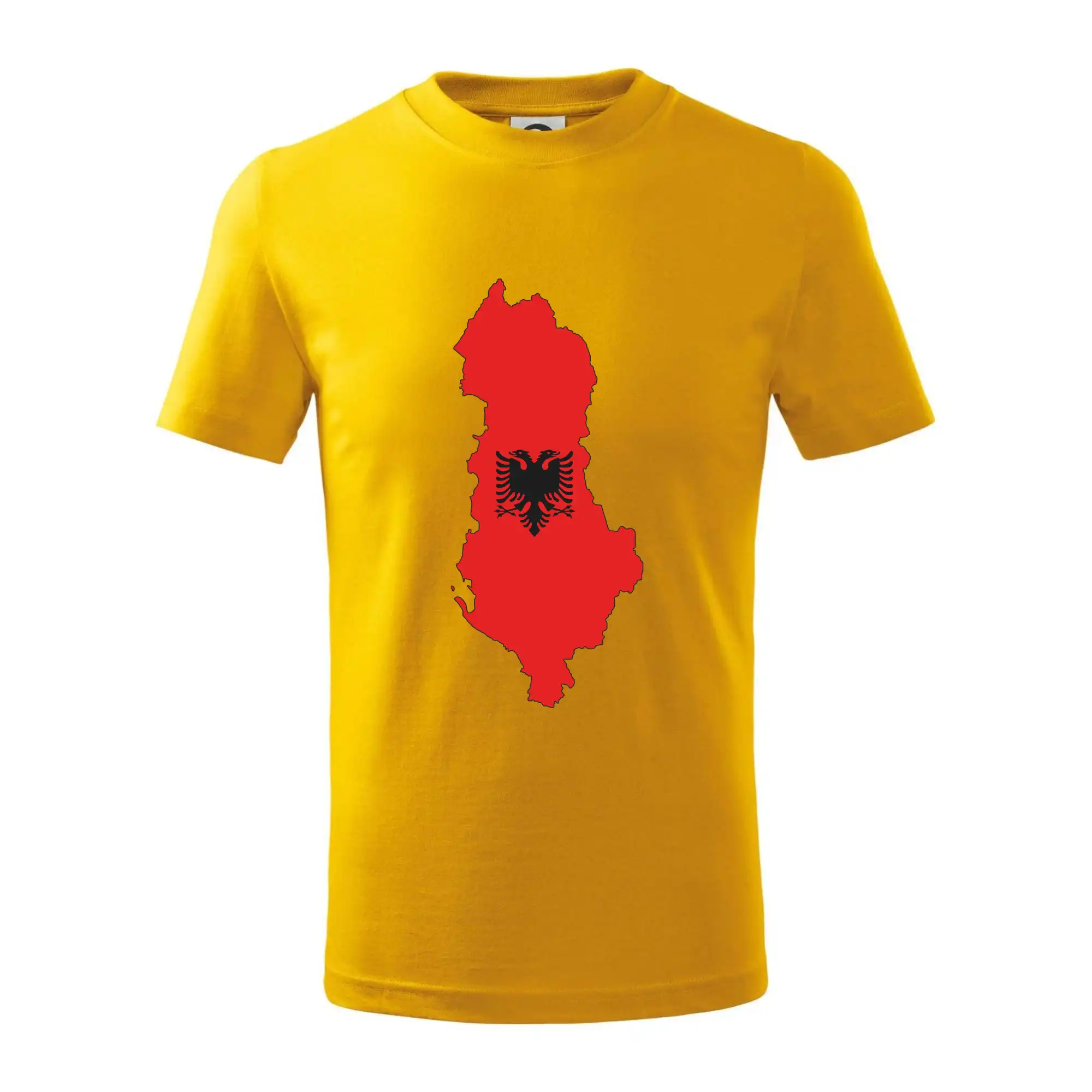 Albánie mapa a znak