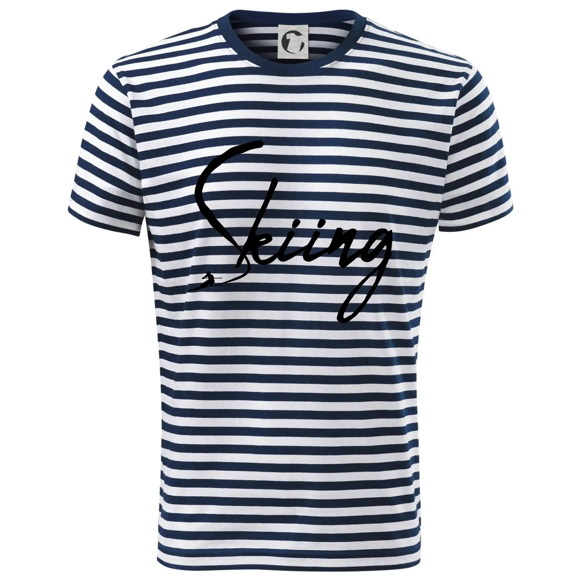 Skiing nápis lyžař