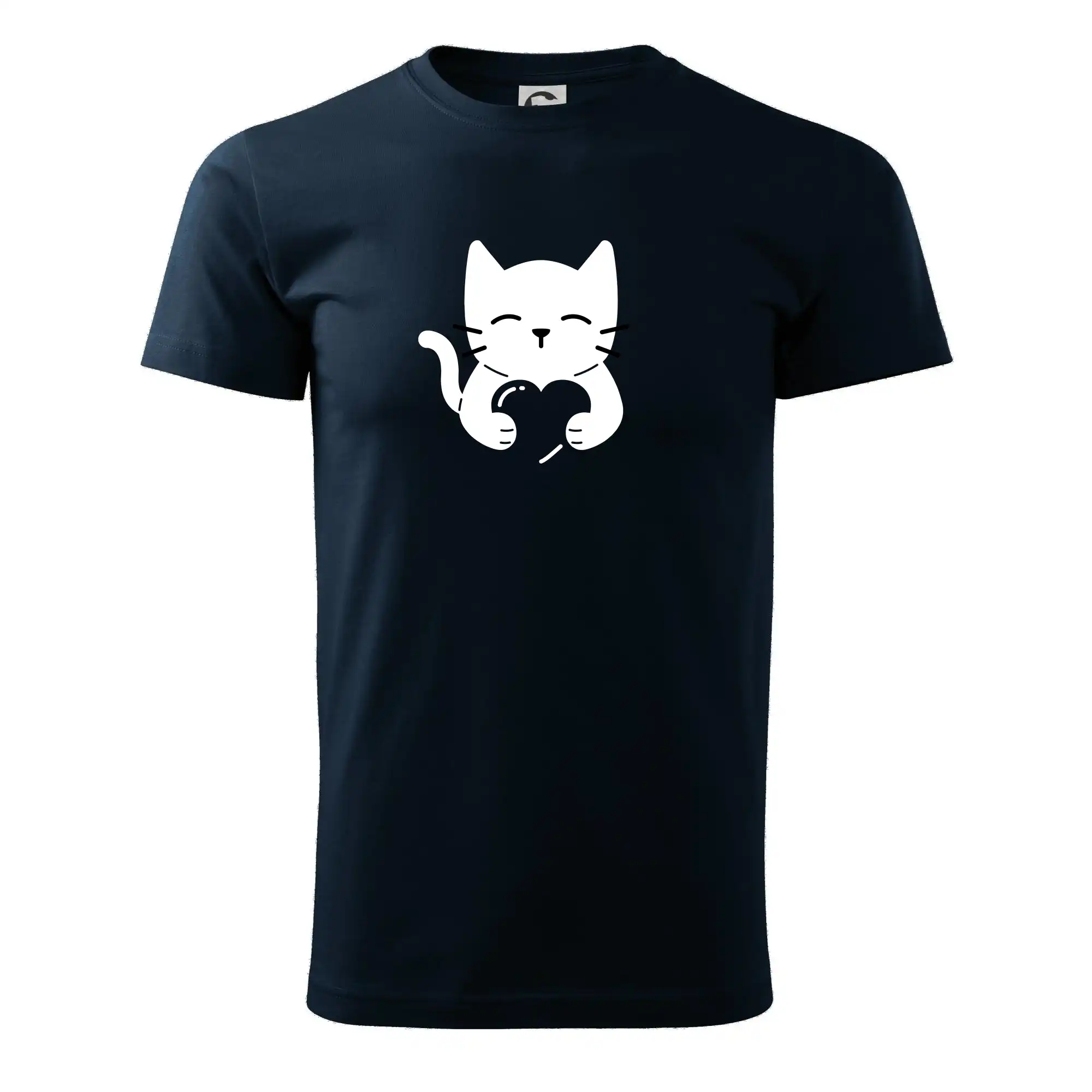 Kočka drží srdce
