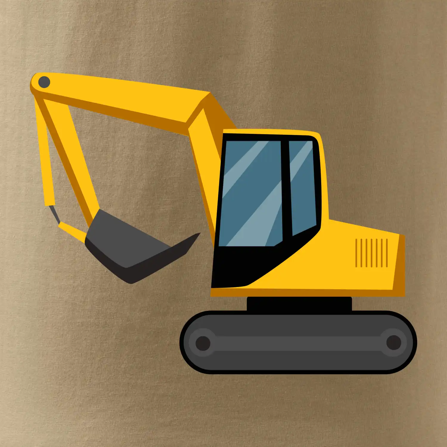 Bagr bez nápisu  z boku