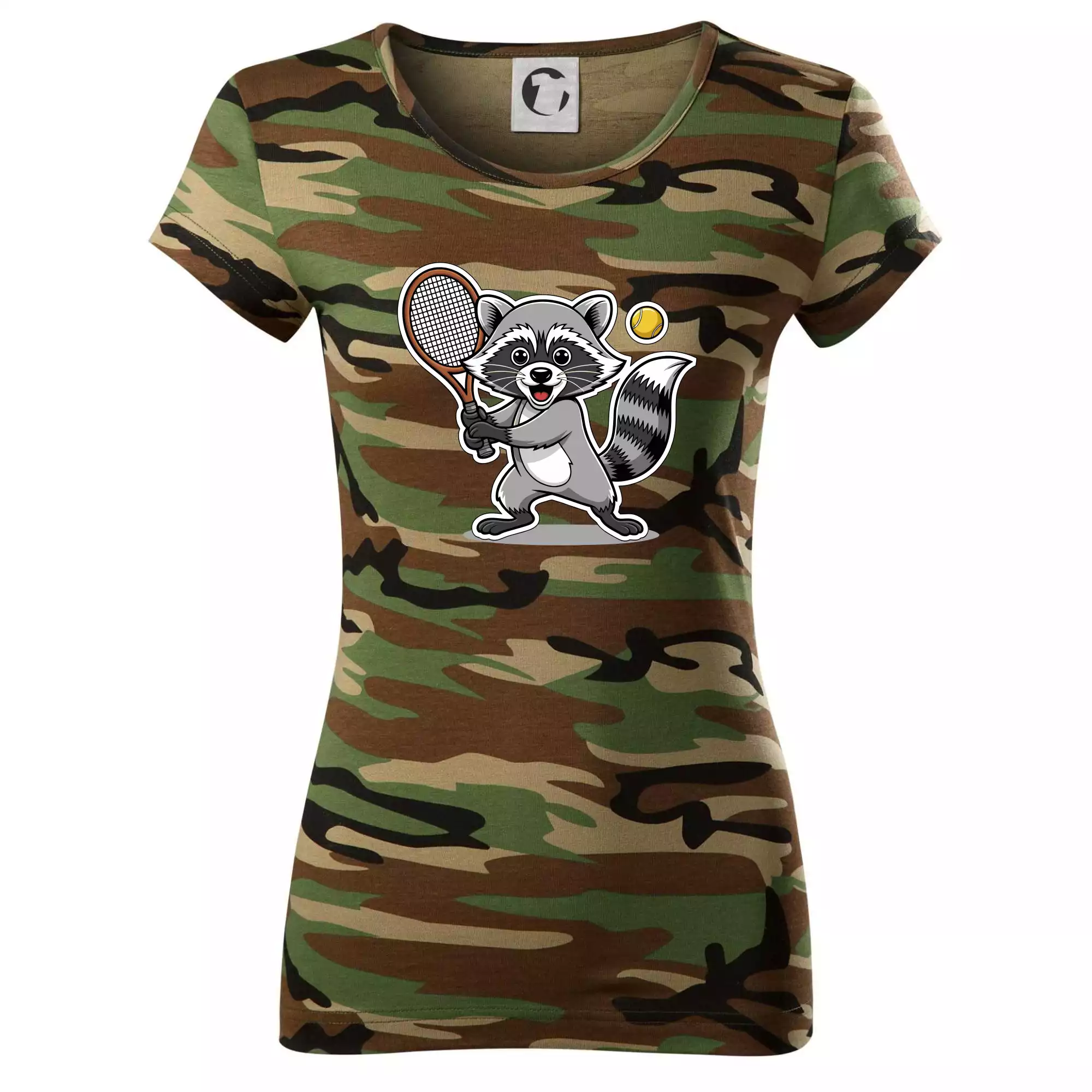 Mýval hraje tenis kreslený