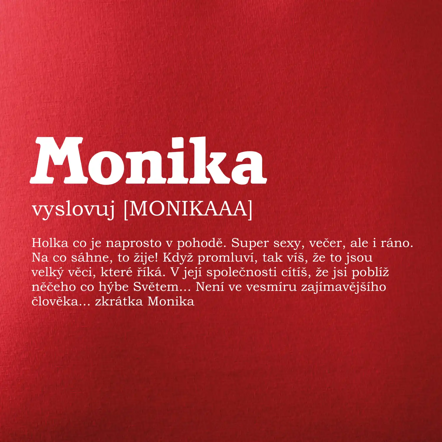 Triko k svátku - vaše jméno