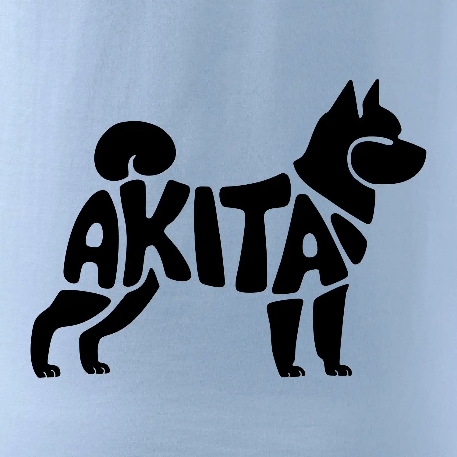 Akita Inu - Nápis v těle