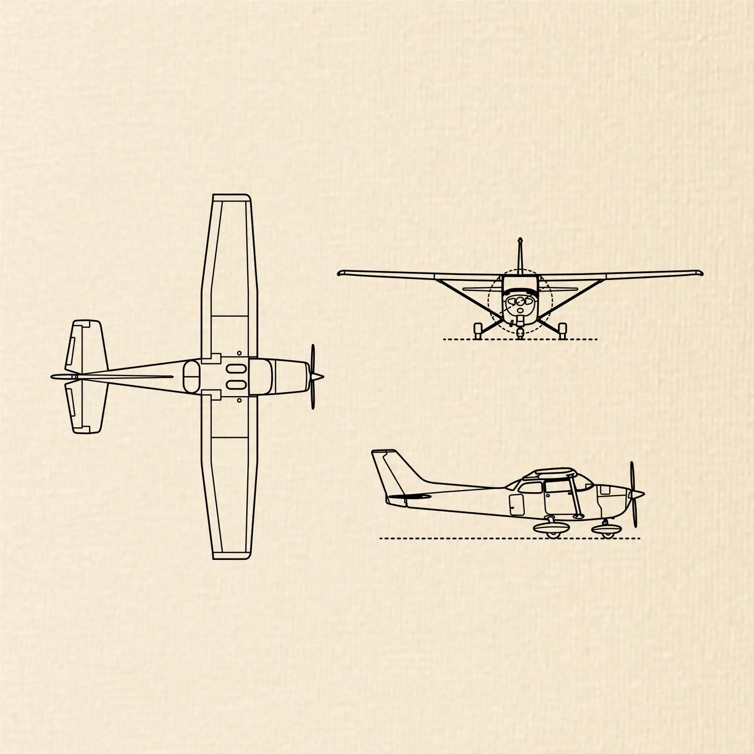 Obrys Cessna 172 Skyhawk