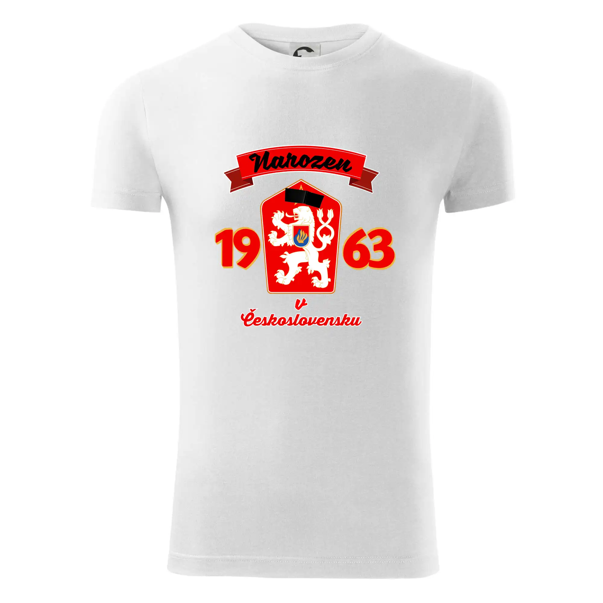 Narozen v Československu - Přelepený znak 1963