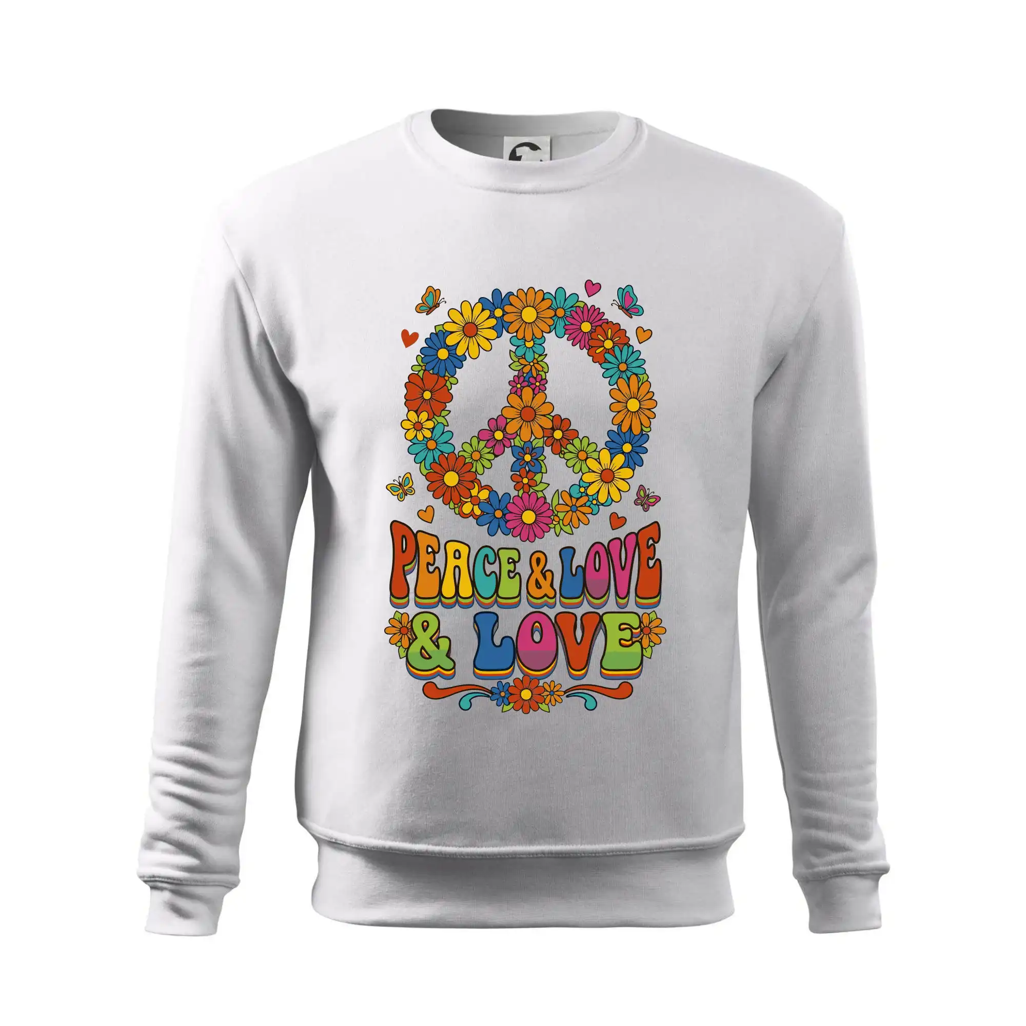 Peace and love - na výšku s květy
