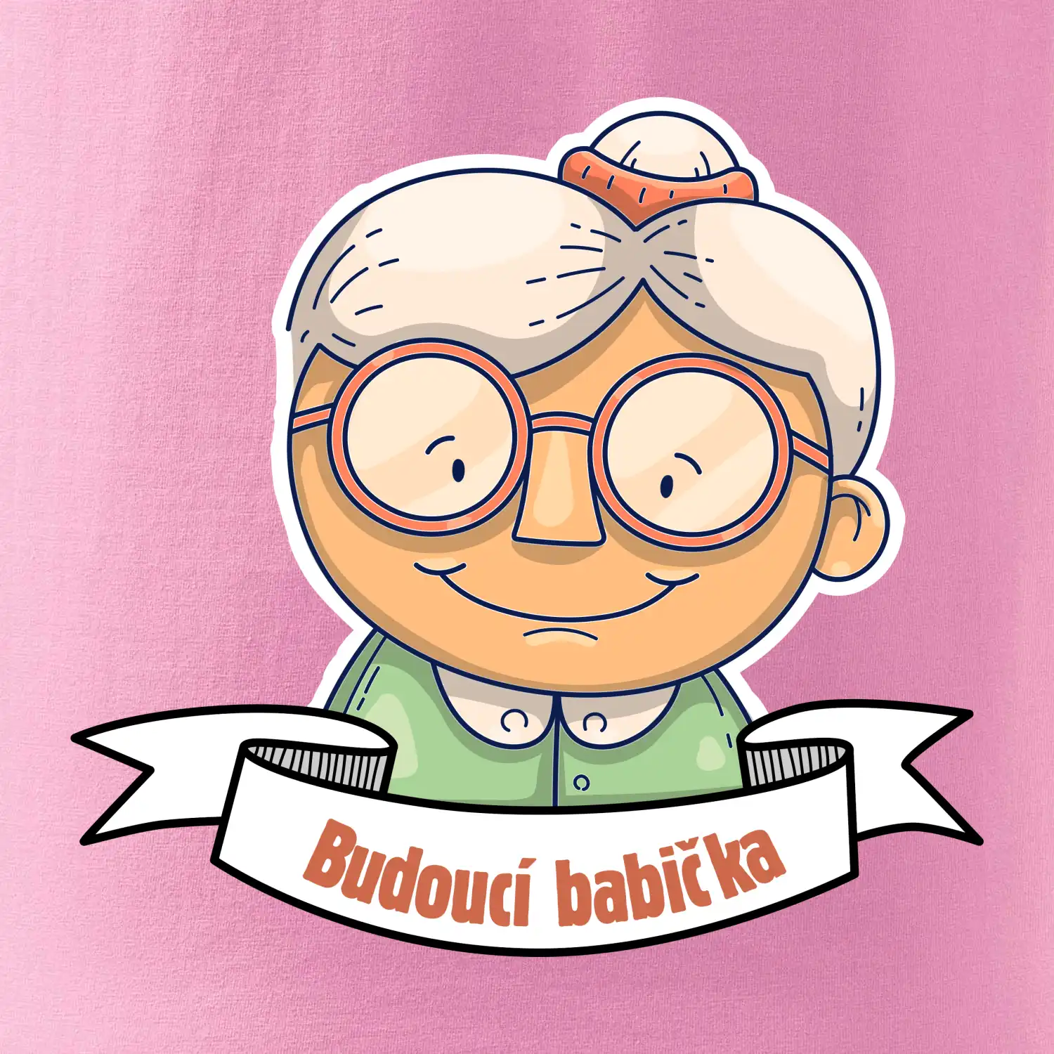 Budoucí babička kreslená