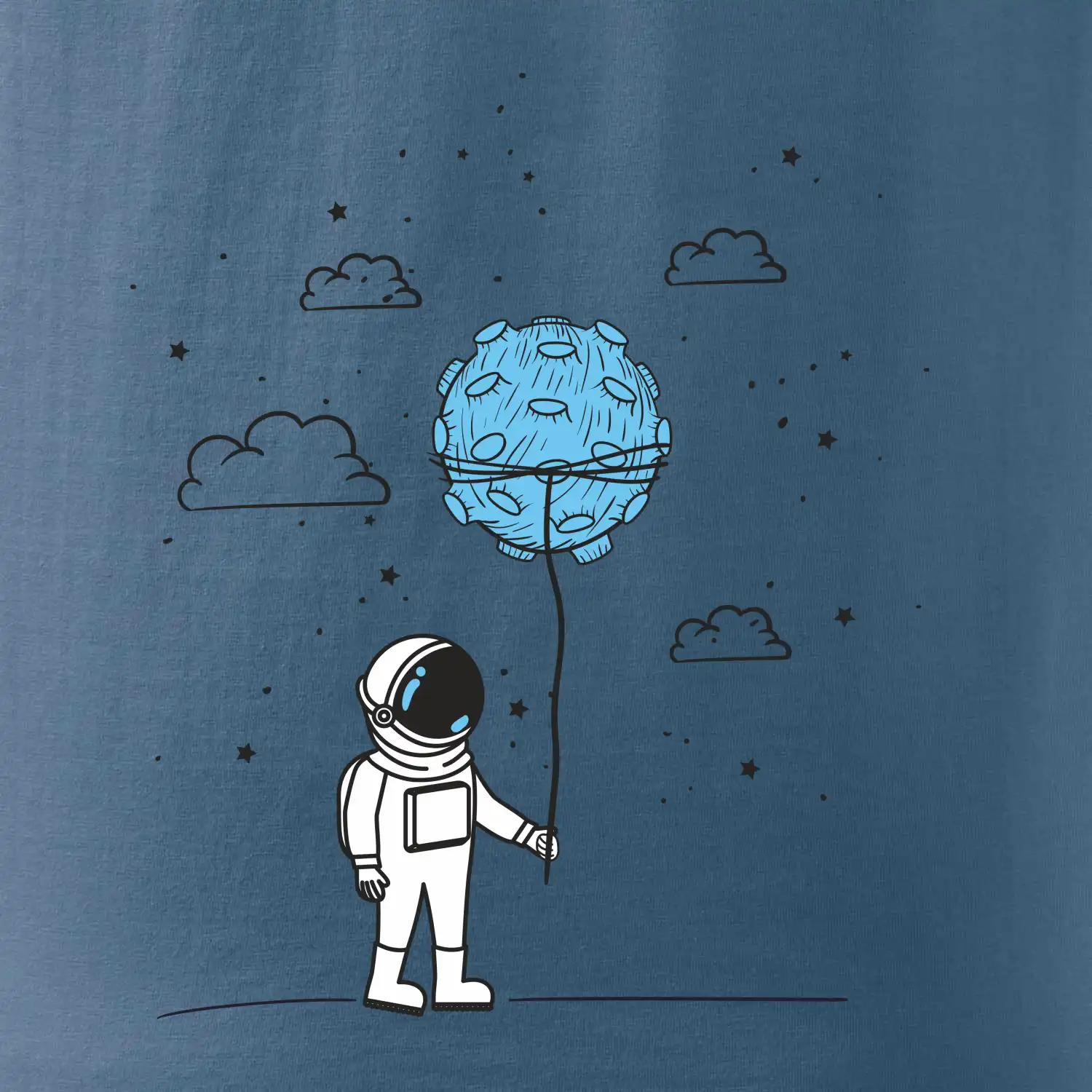 Astronaut s balónkem