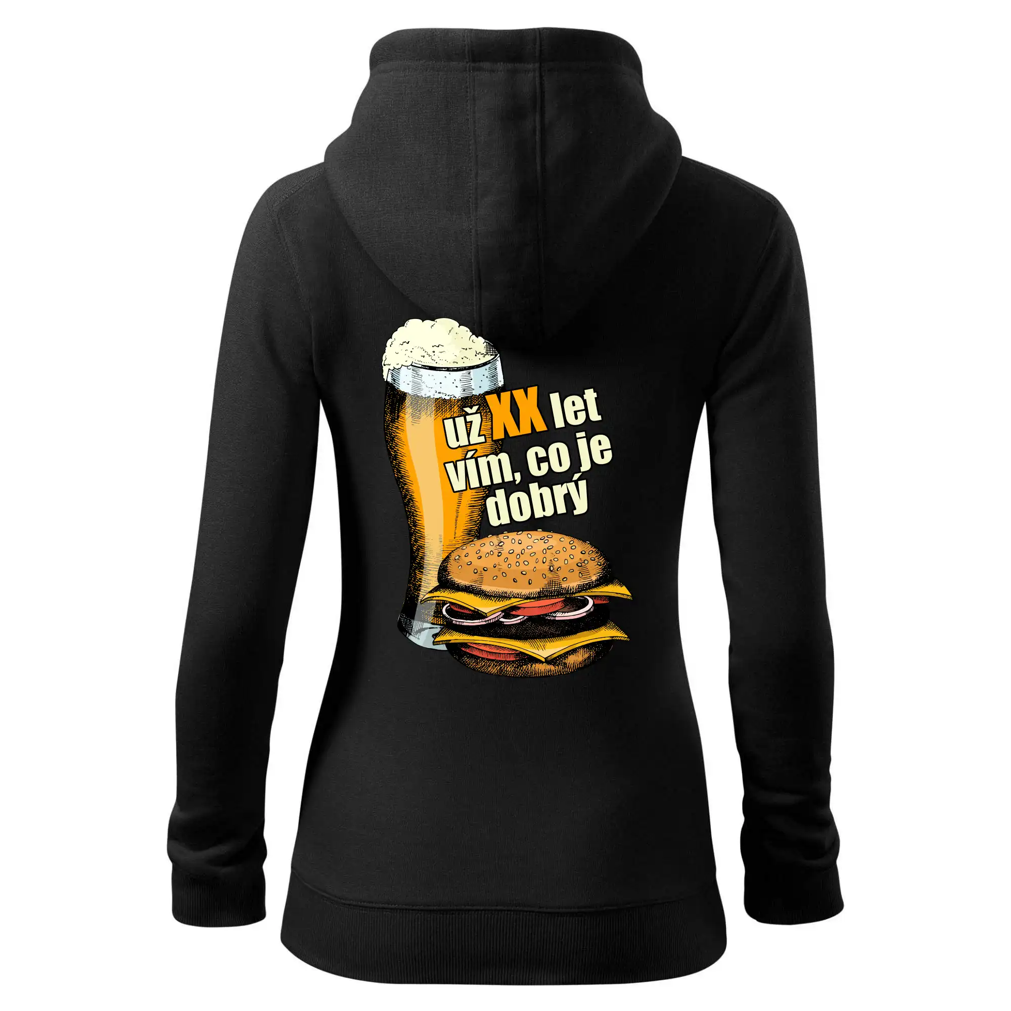 Pivo a burger vím co je dobrý