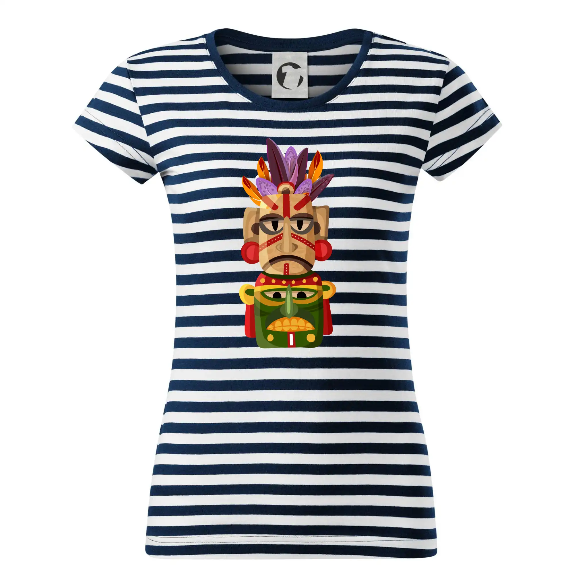 Mayové maska s peřím