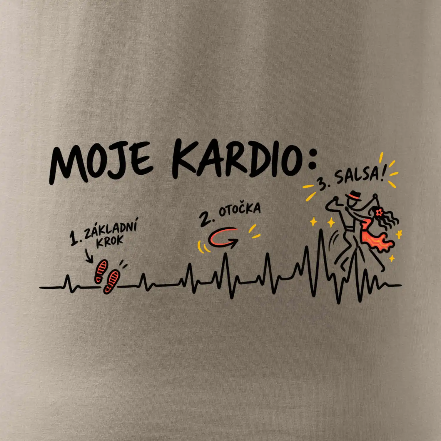 Moje kardio základní krok otočka salsa