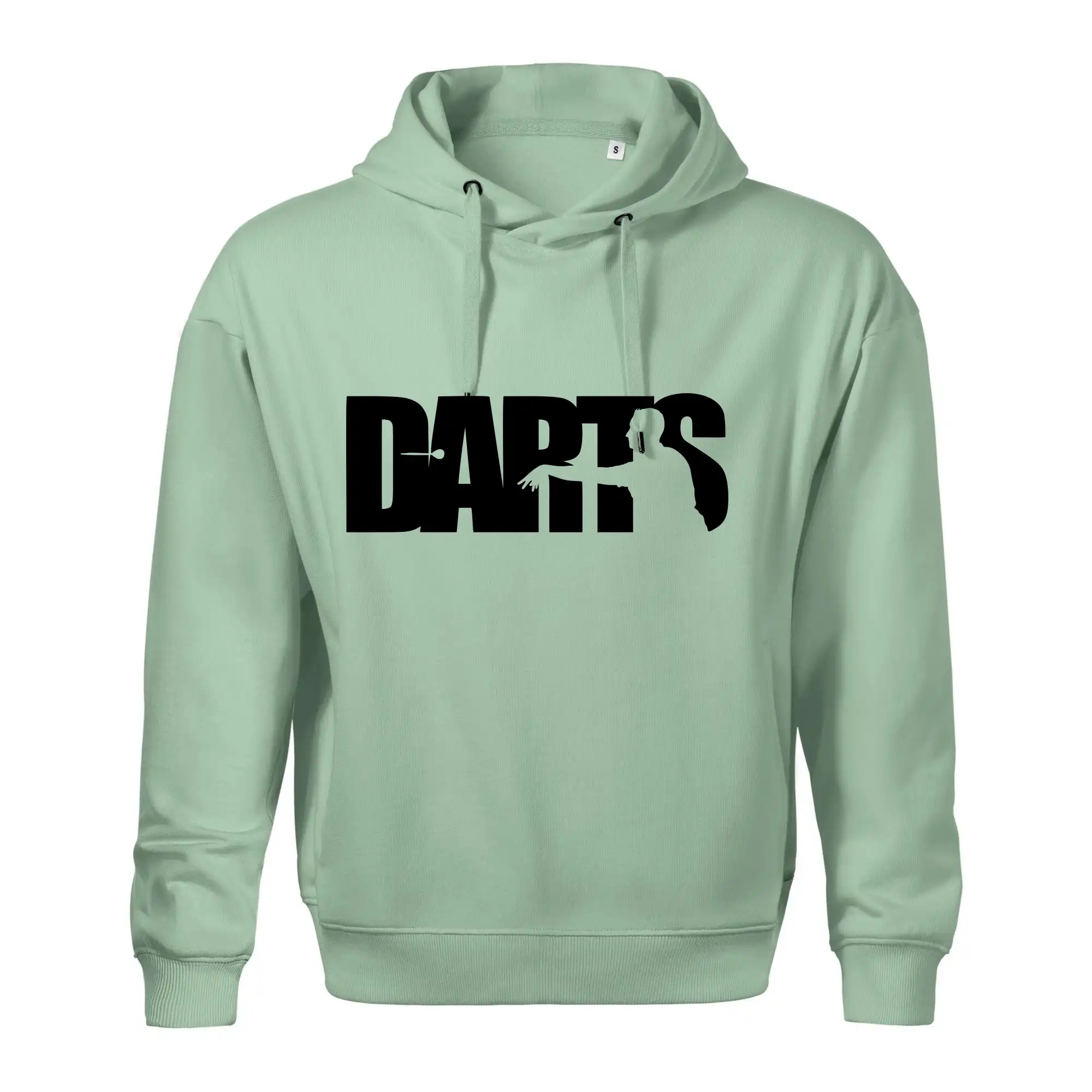 Darts - nápis se šipkařem