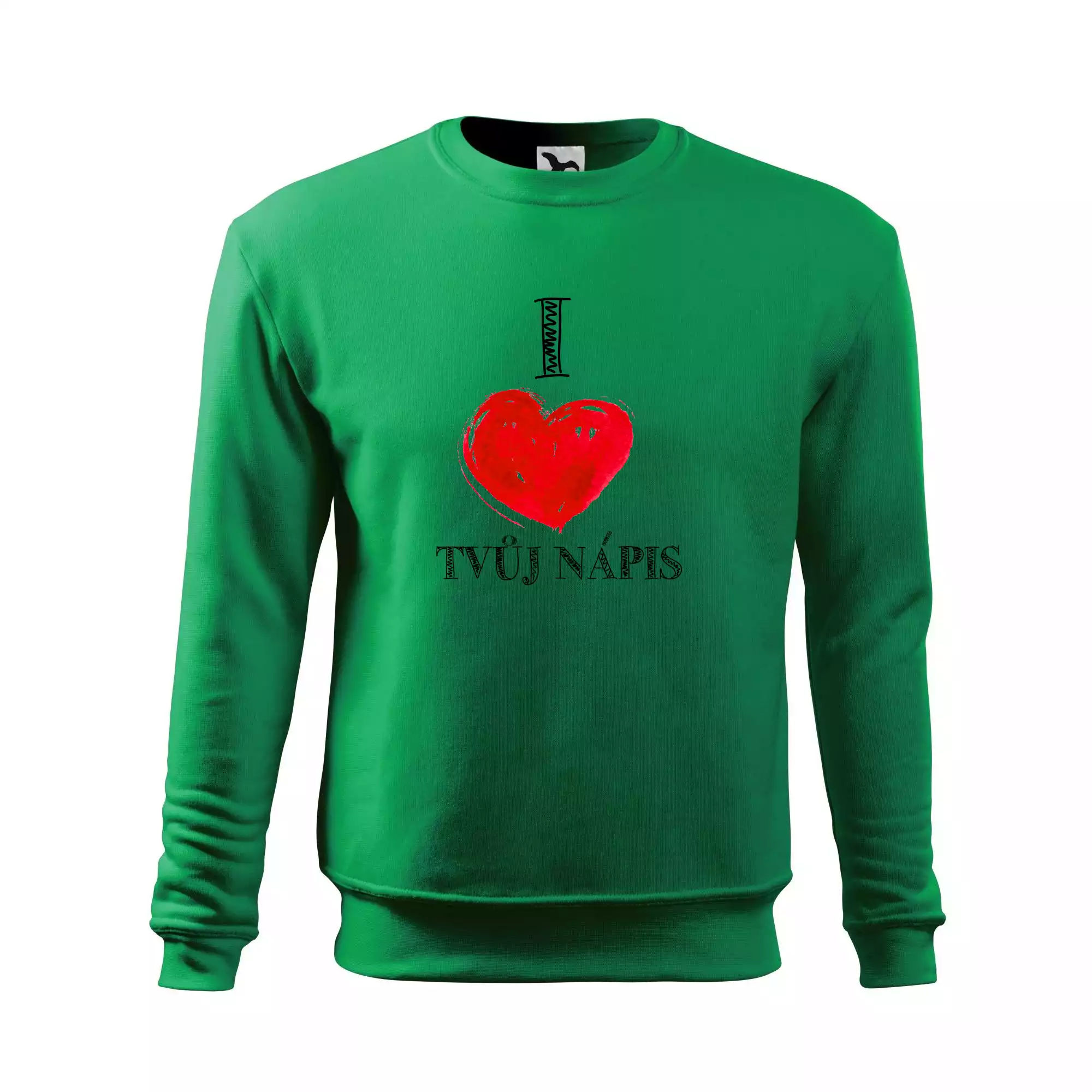 I love malované srdce - vlastní nápis