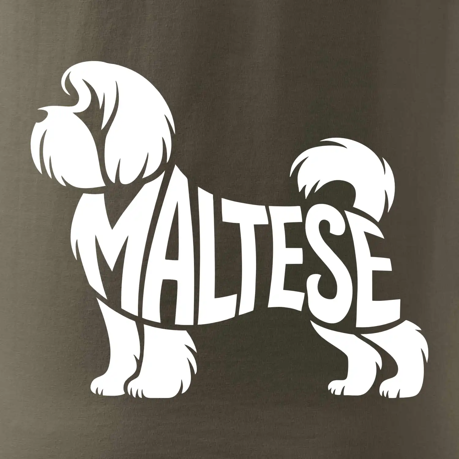 Maltézský psík nápis v těle