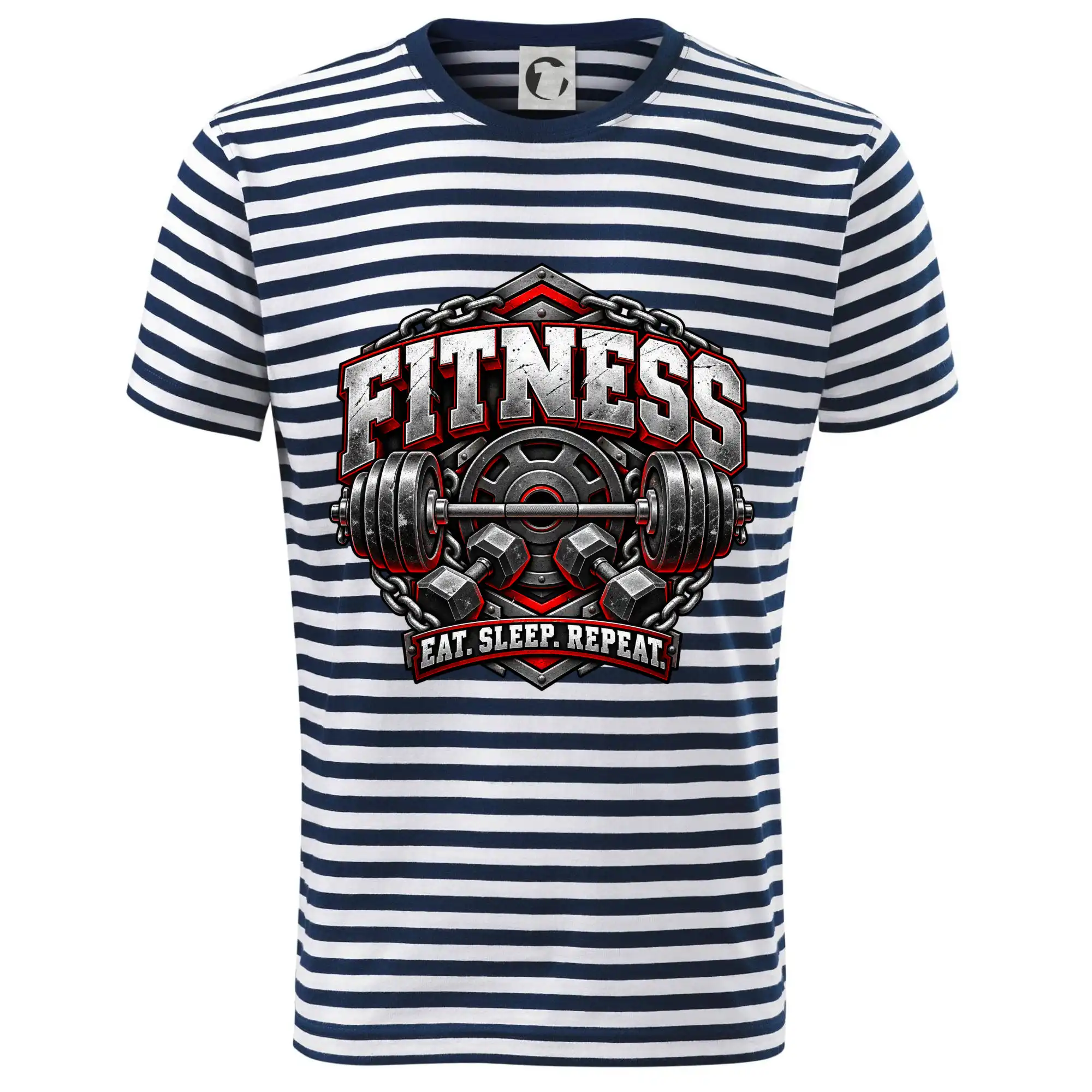 Fitness činka a závaží eat sleep repeat