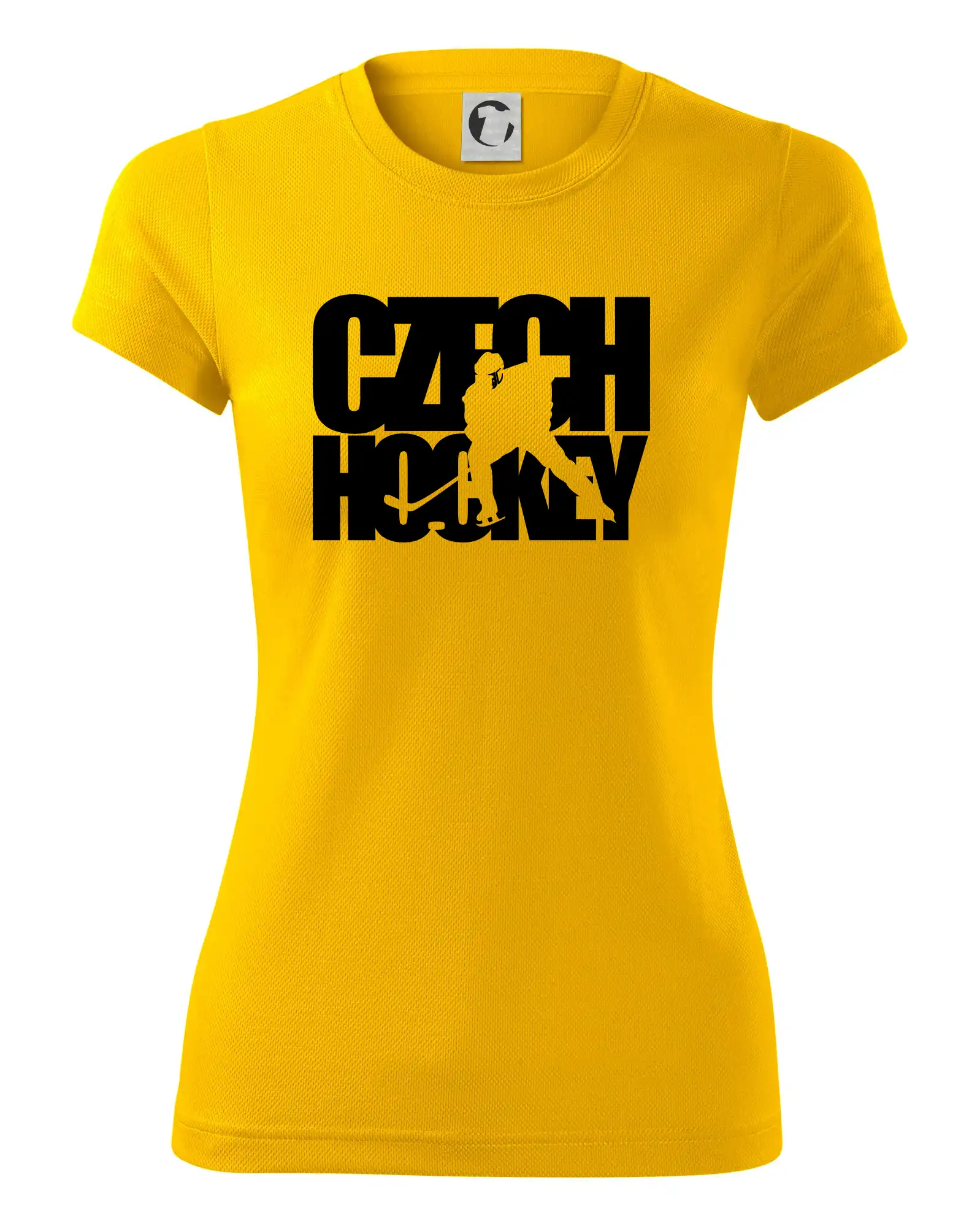 Czech hockey - nápis s hokejistou - Mistrovství světa v ledním hokeji 2026