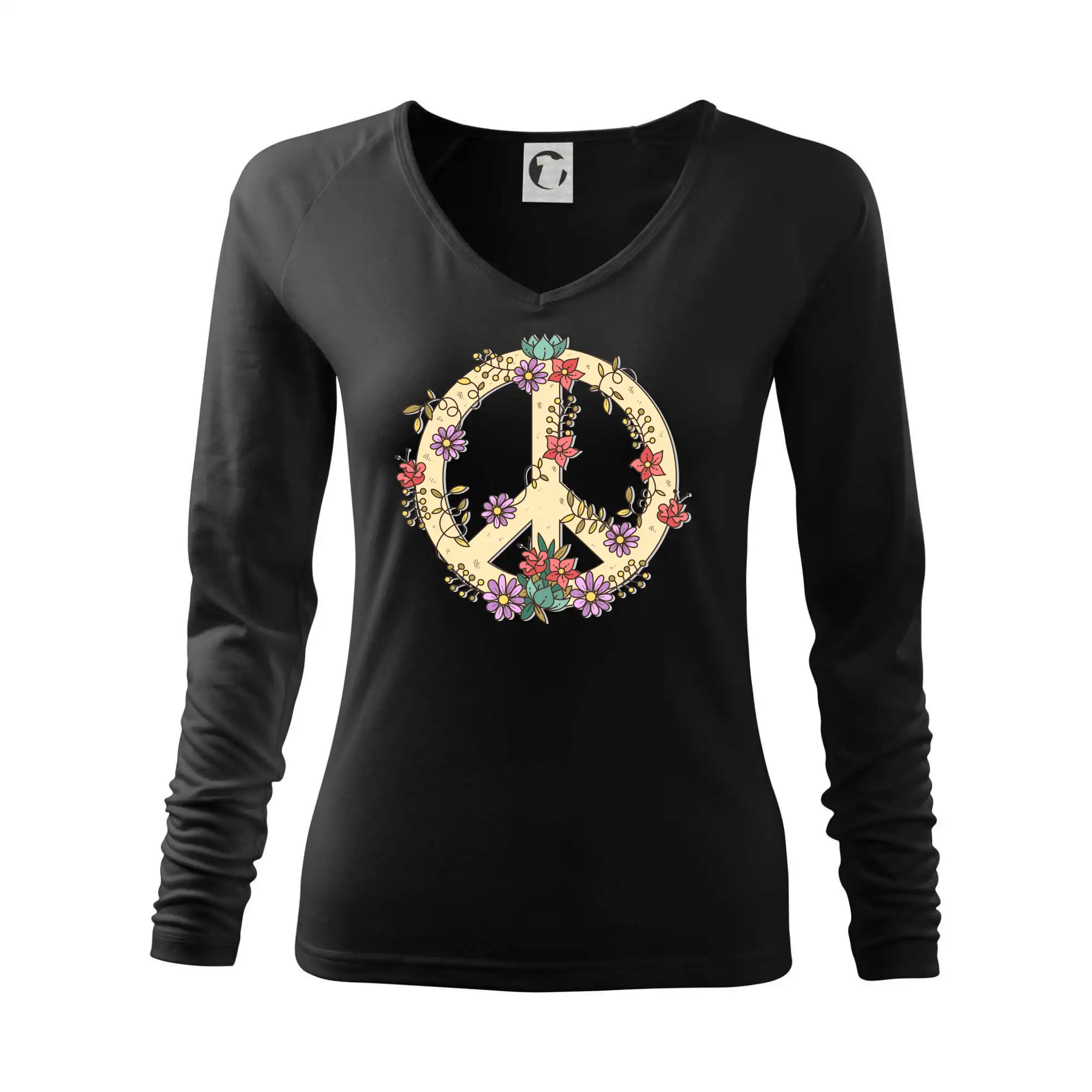 Peace symbol pískový