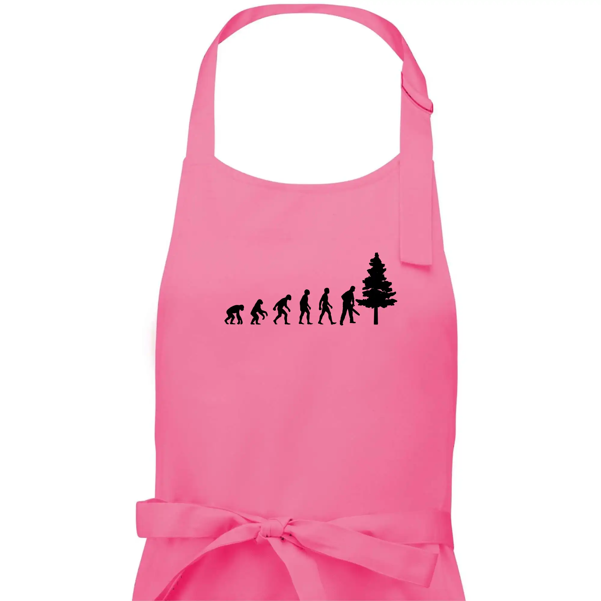 Evoluce dřevorubec - pila a strom