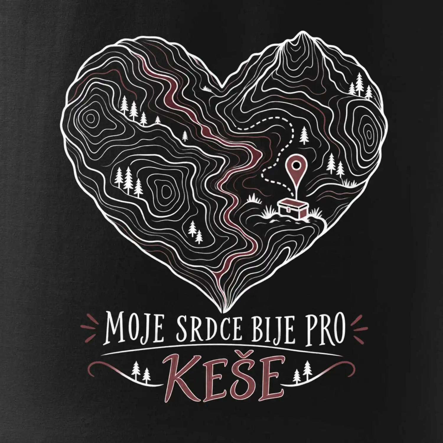 Moje srdce bije pro keše topografické srdce