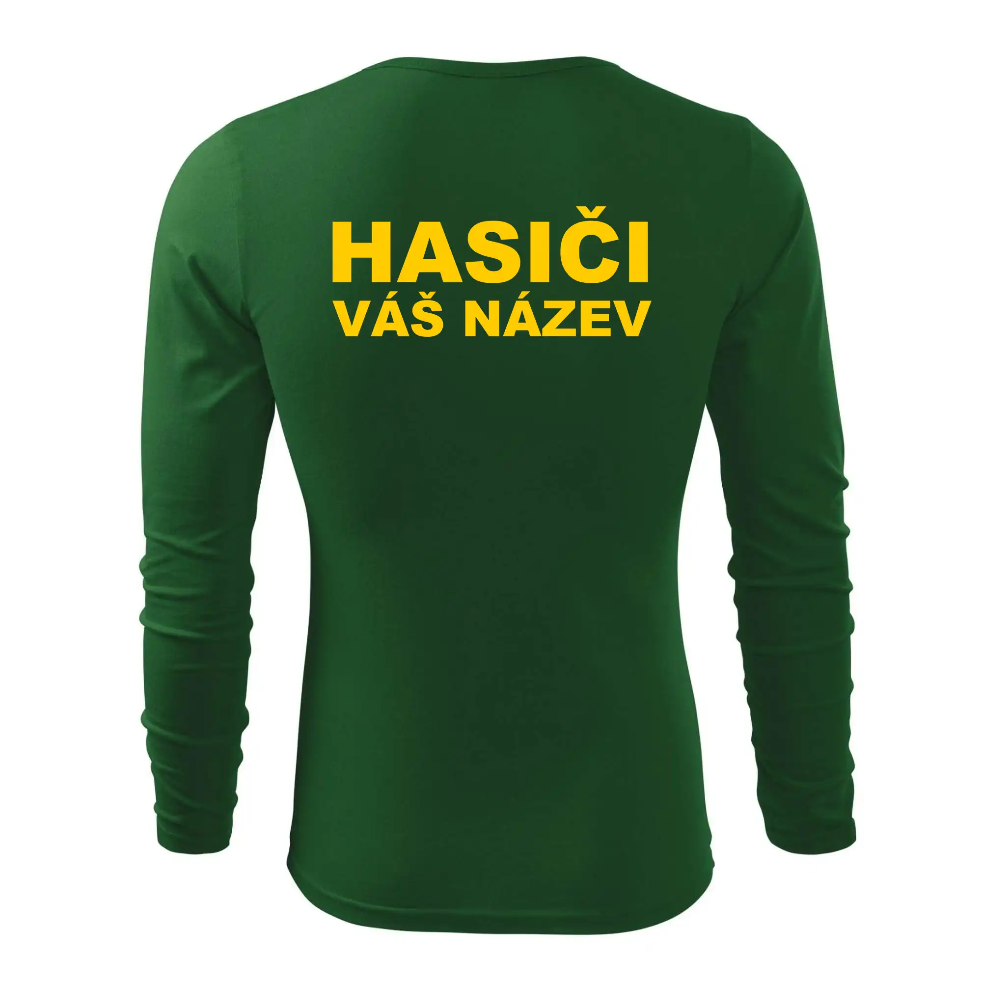 Hasiči - žlutý nápis - váš název sboru