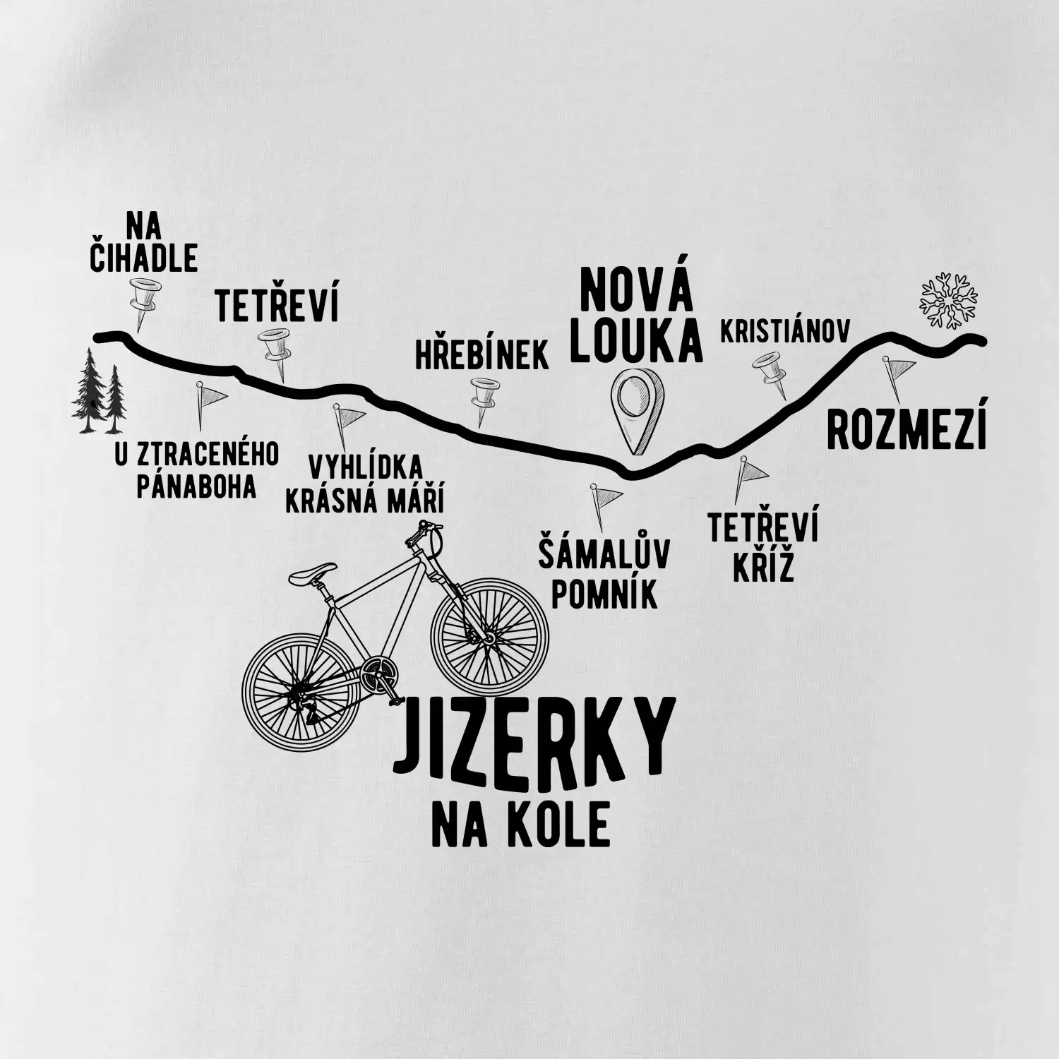 Jizerky na kole - horské kolo