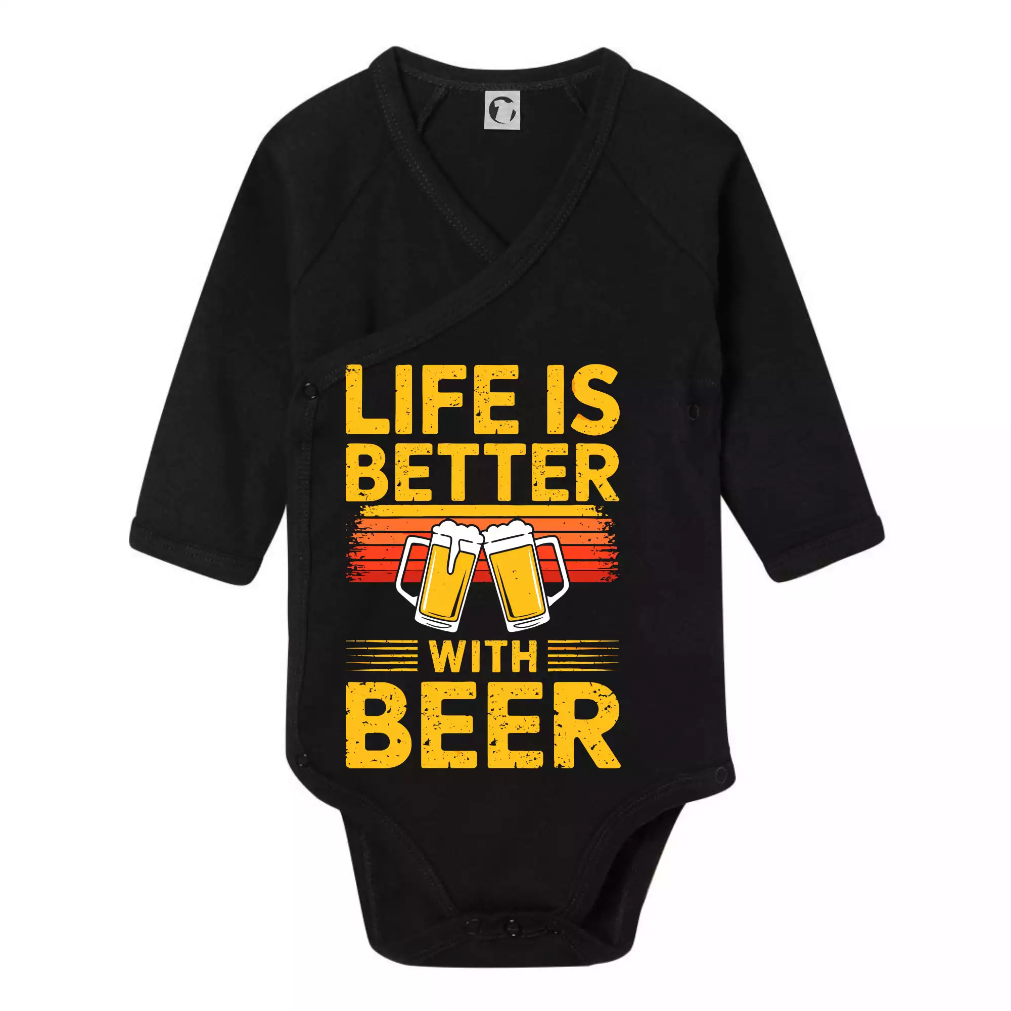 Life is better with beer - oranžové