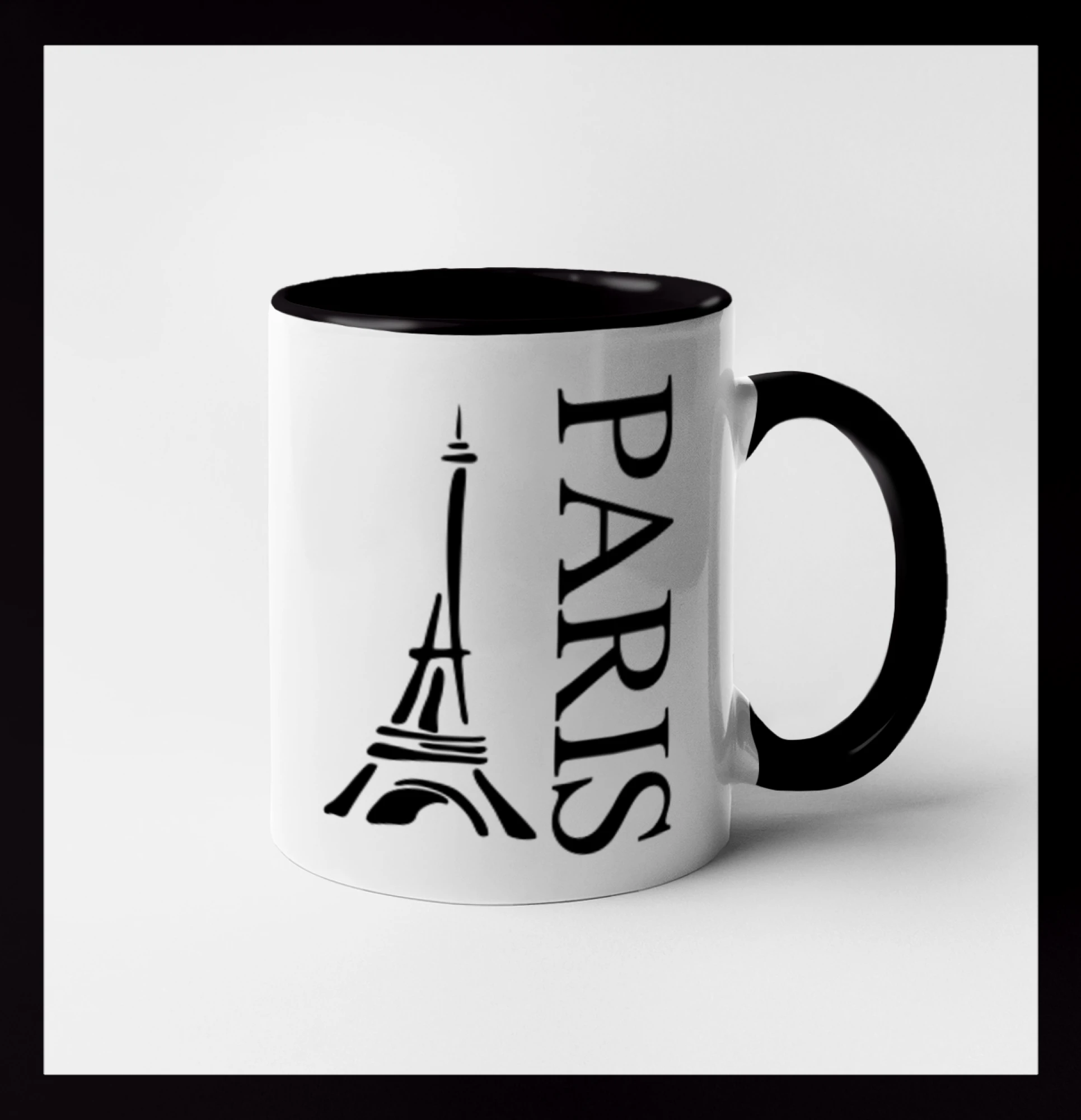 Paris nápis Eiffelovka na výšku