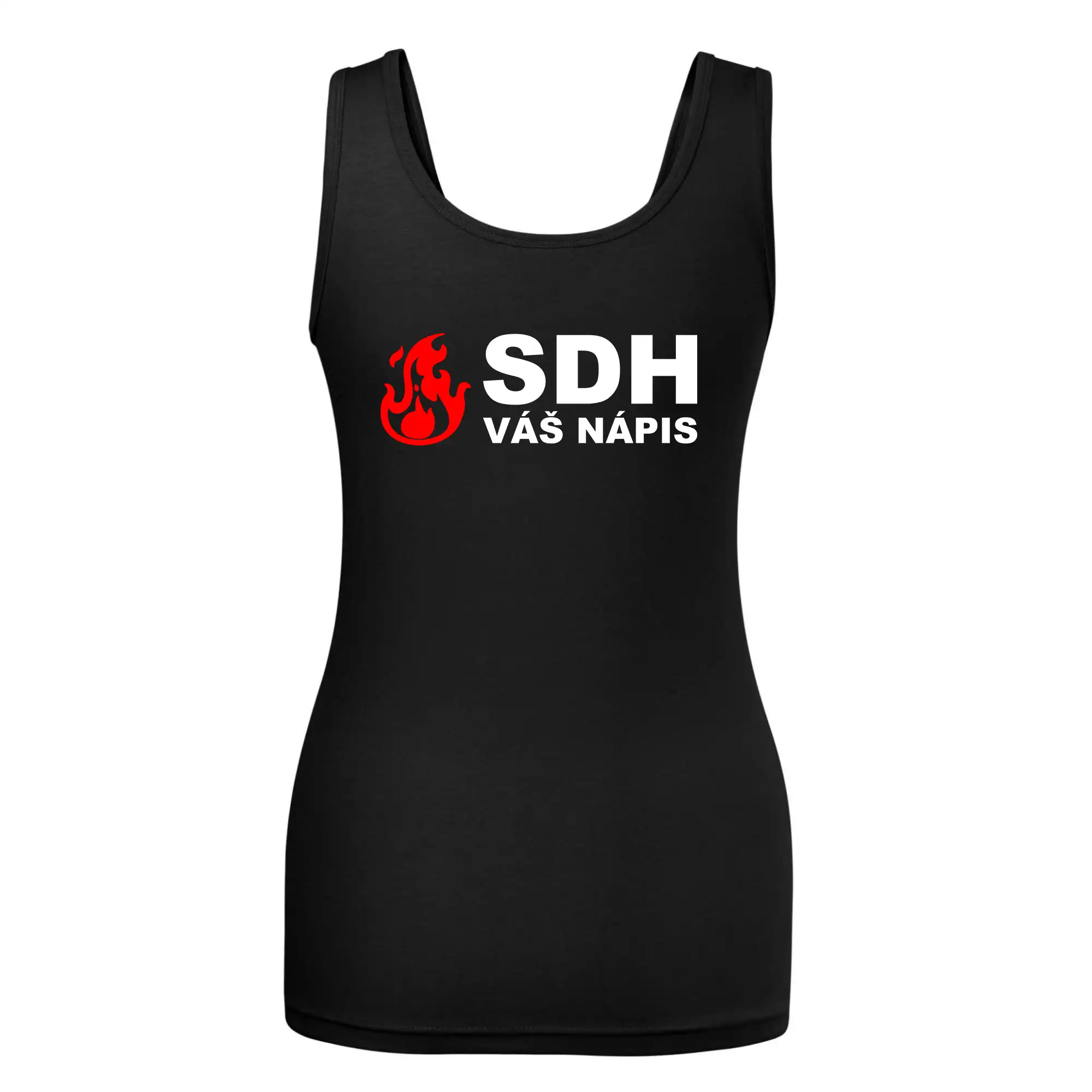 SDH nápis (oheň, název sboru - vlastní nápis)