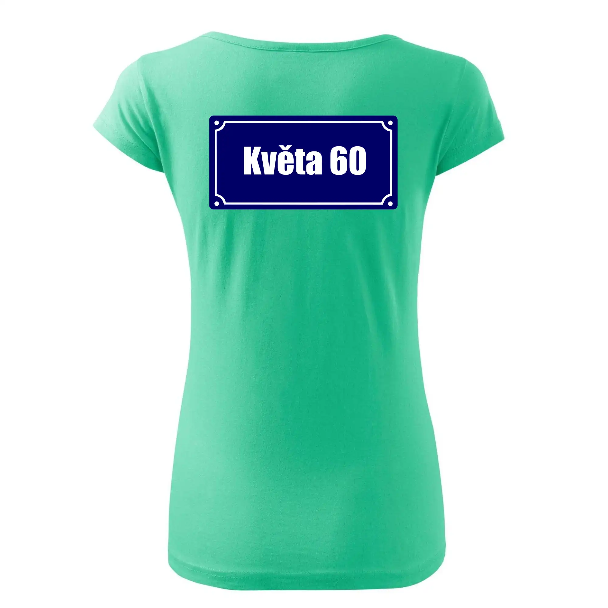 Jméno a věk - uliční cedule - modrá