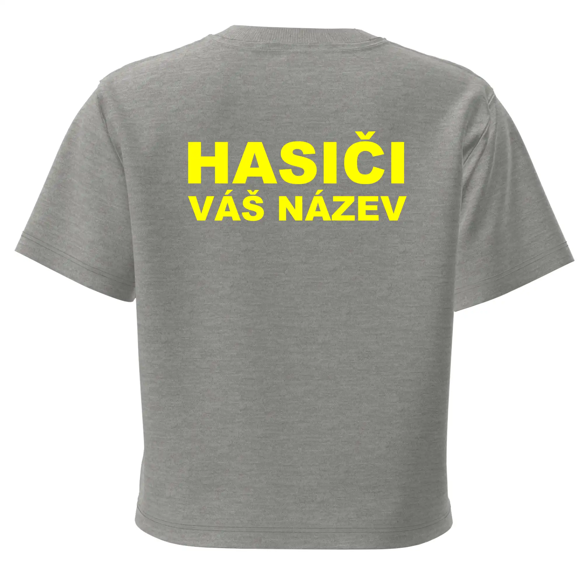 Hasiči - žlutý nápis - váš název sboru