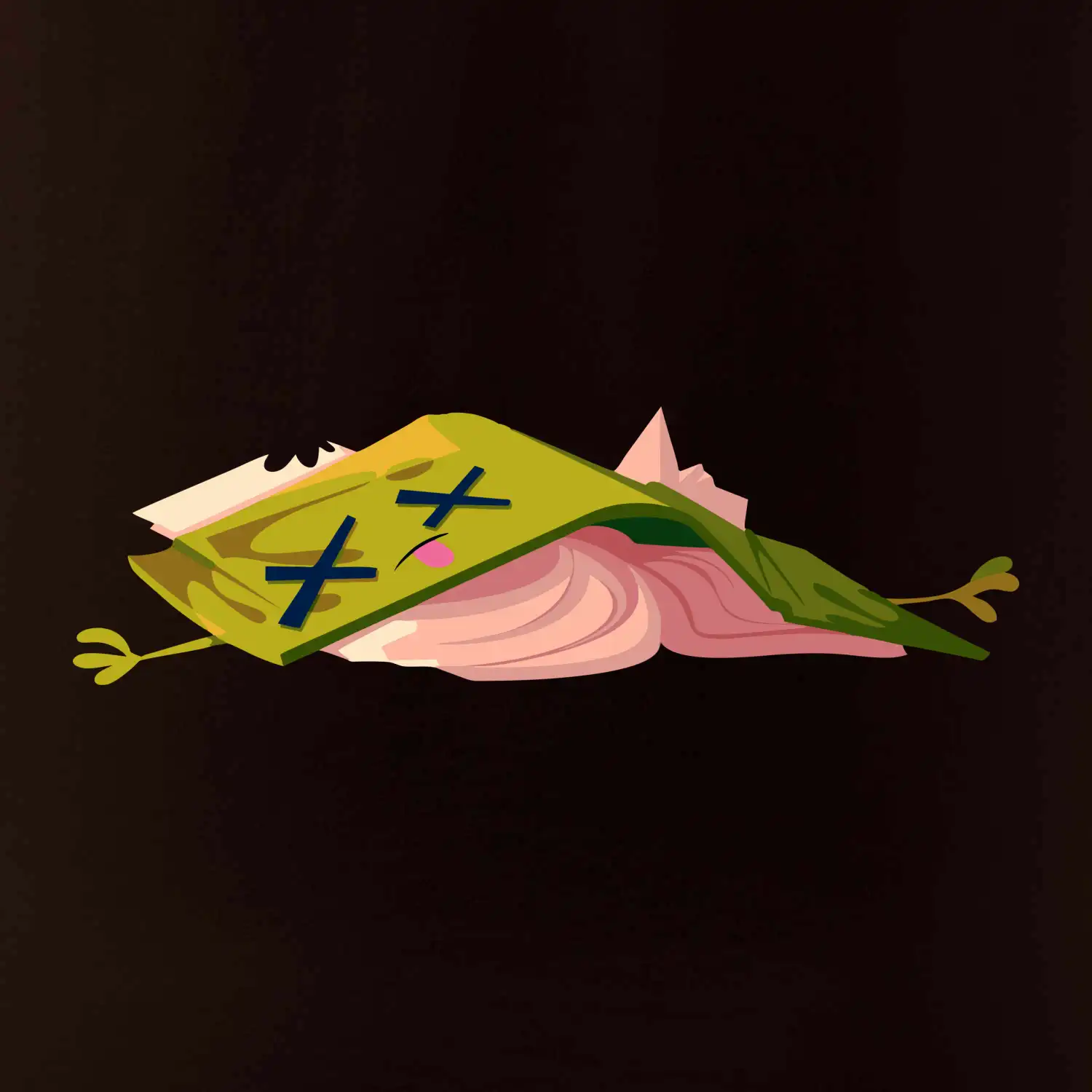 Kreslená kniha unavená