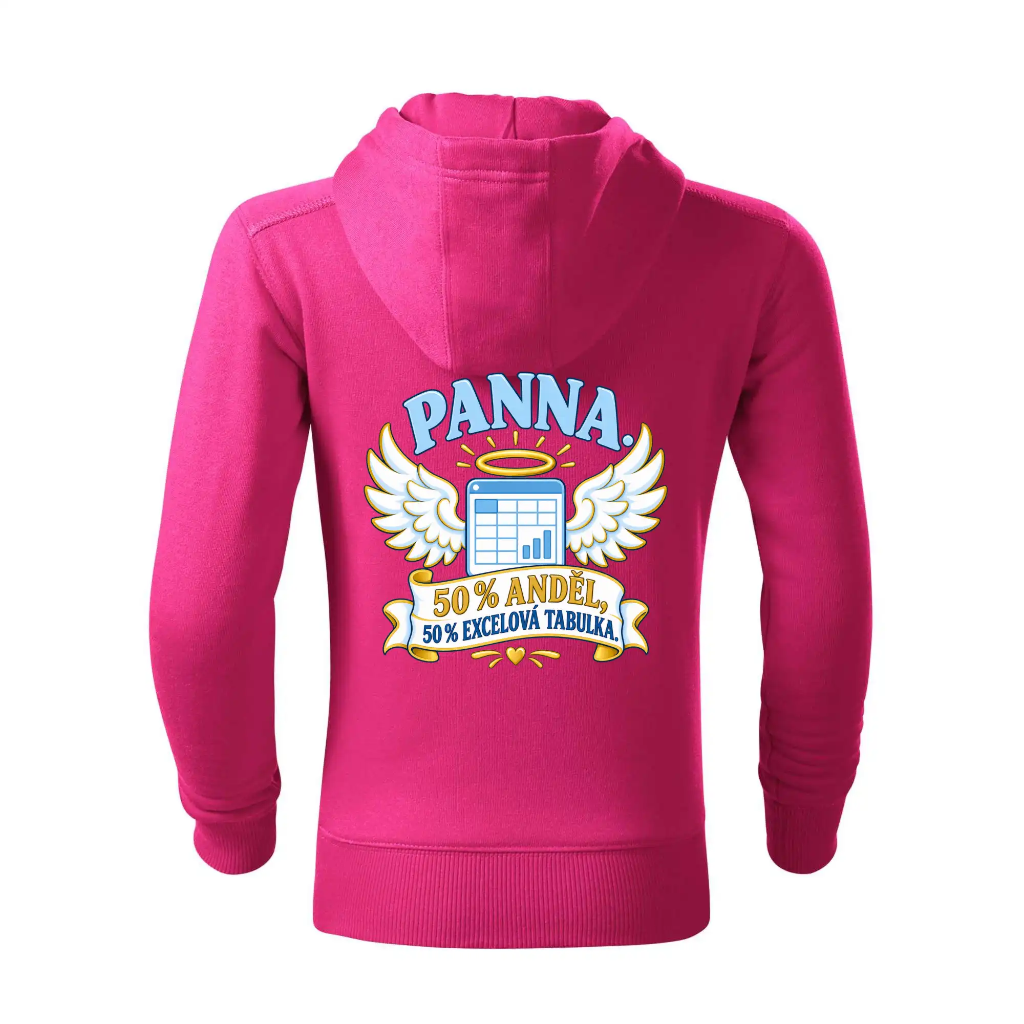 Panna. 50 % anděl, 50 % excelová tabulka