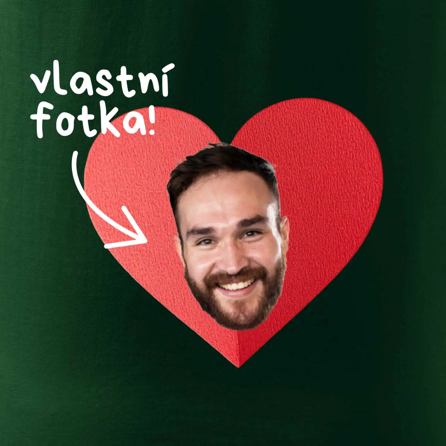 Vlastní fotka v srdci