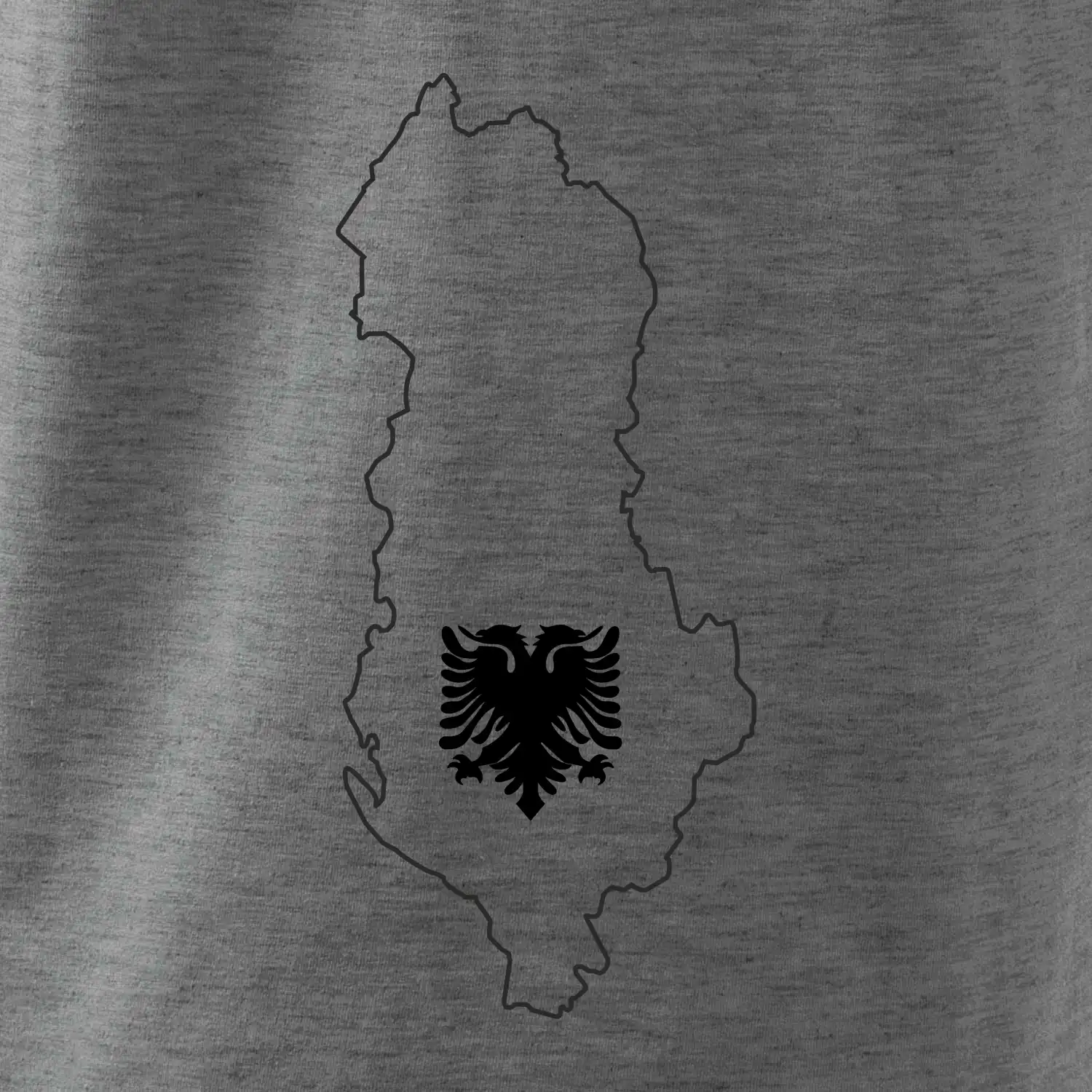Albánie obrys mapa