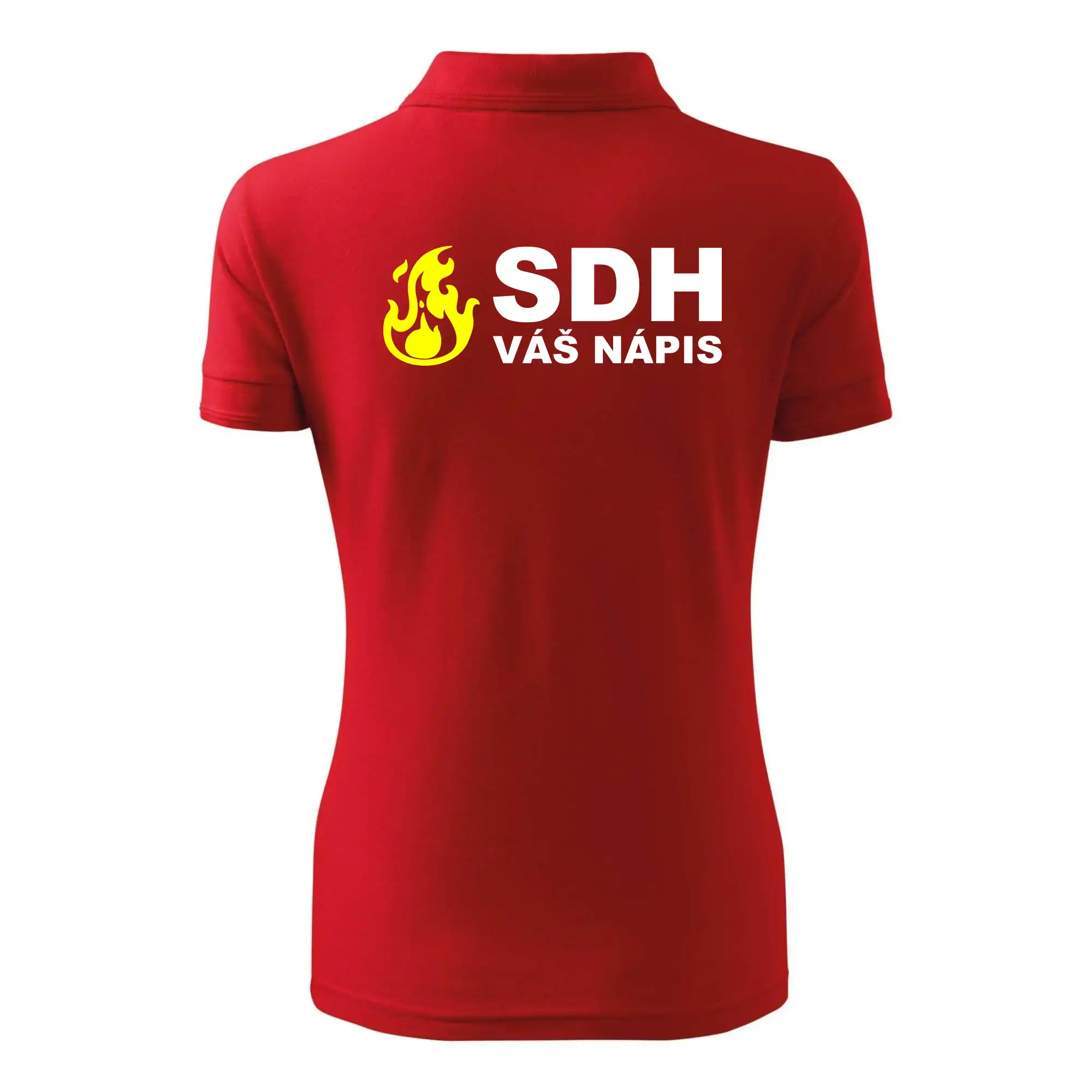 SDH nápis (oheň, název sboru - vlastní nápis)