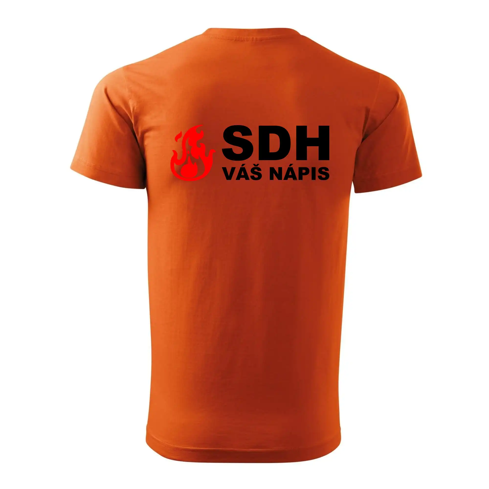 SDH nápis (oheň, název sboru - vlastní nápis)