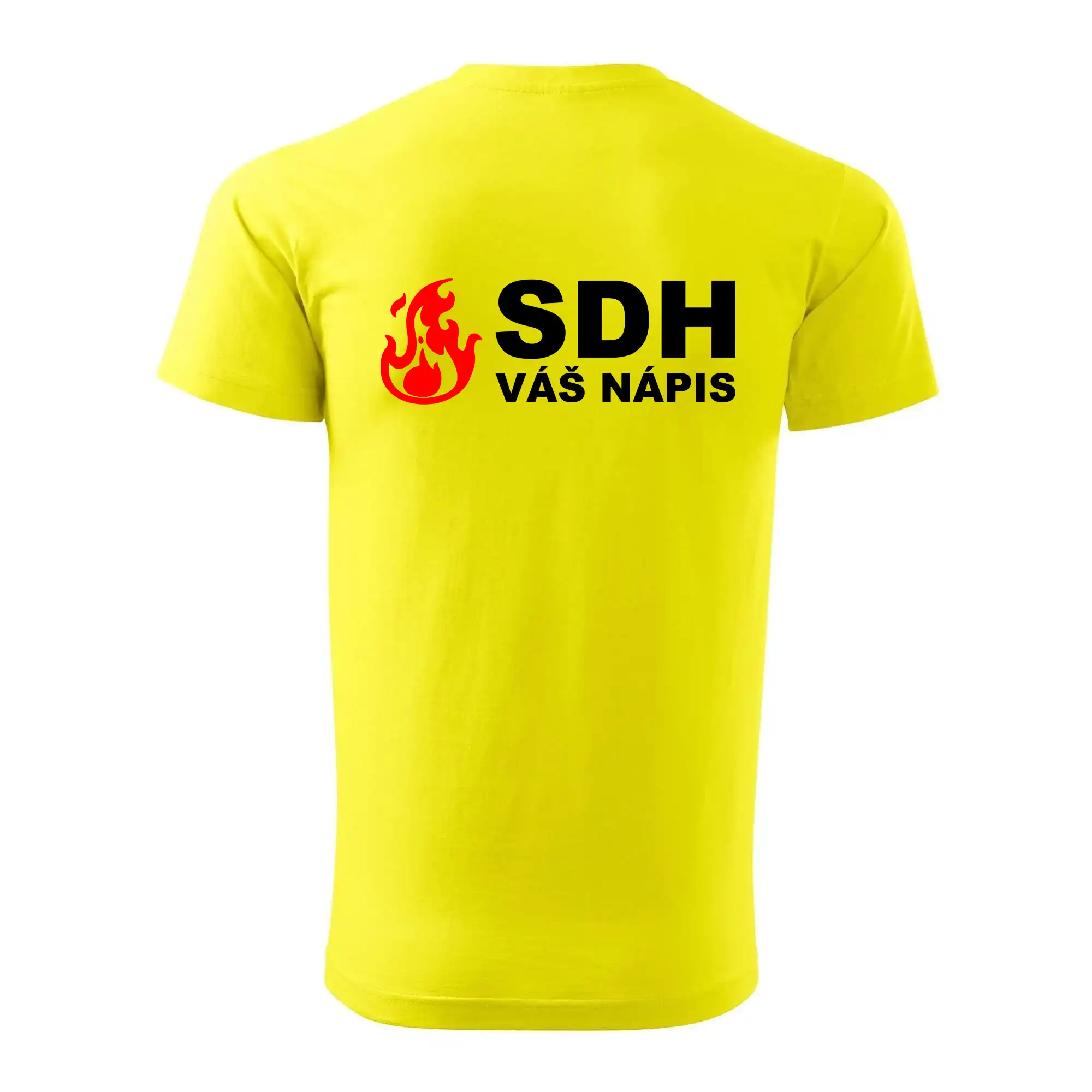 SDH nápis (oheň, název sboru - vlastní nápis)