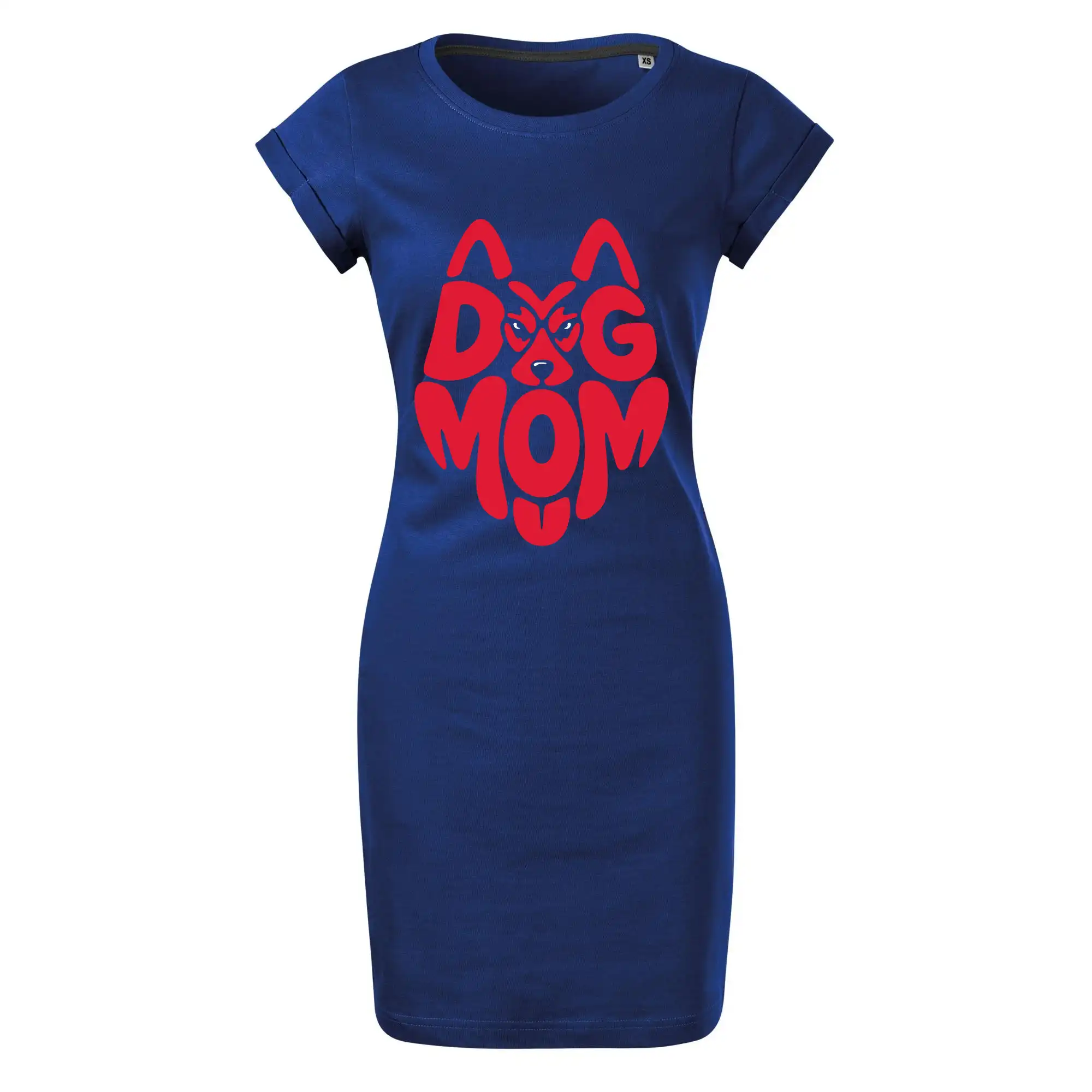 Dog mom nápis v hlavě