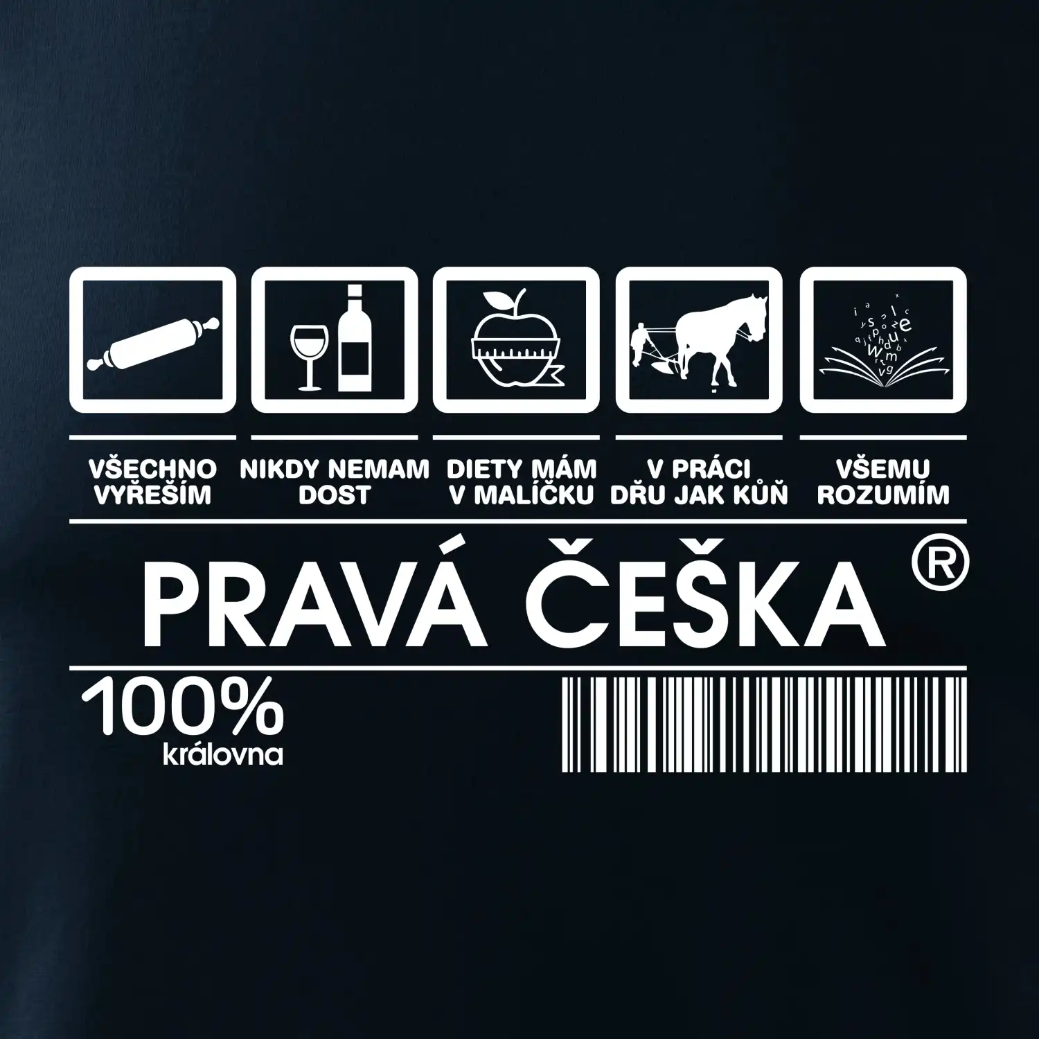 Čárový kód  - Pravá Češka