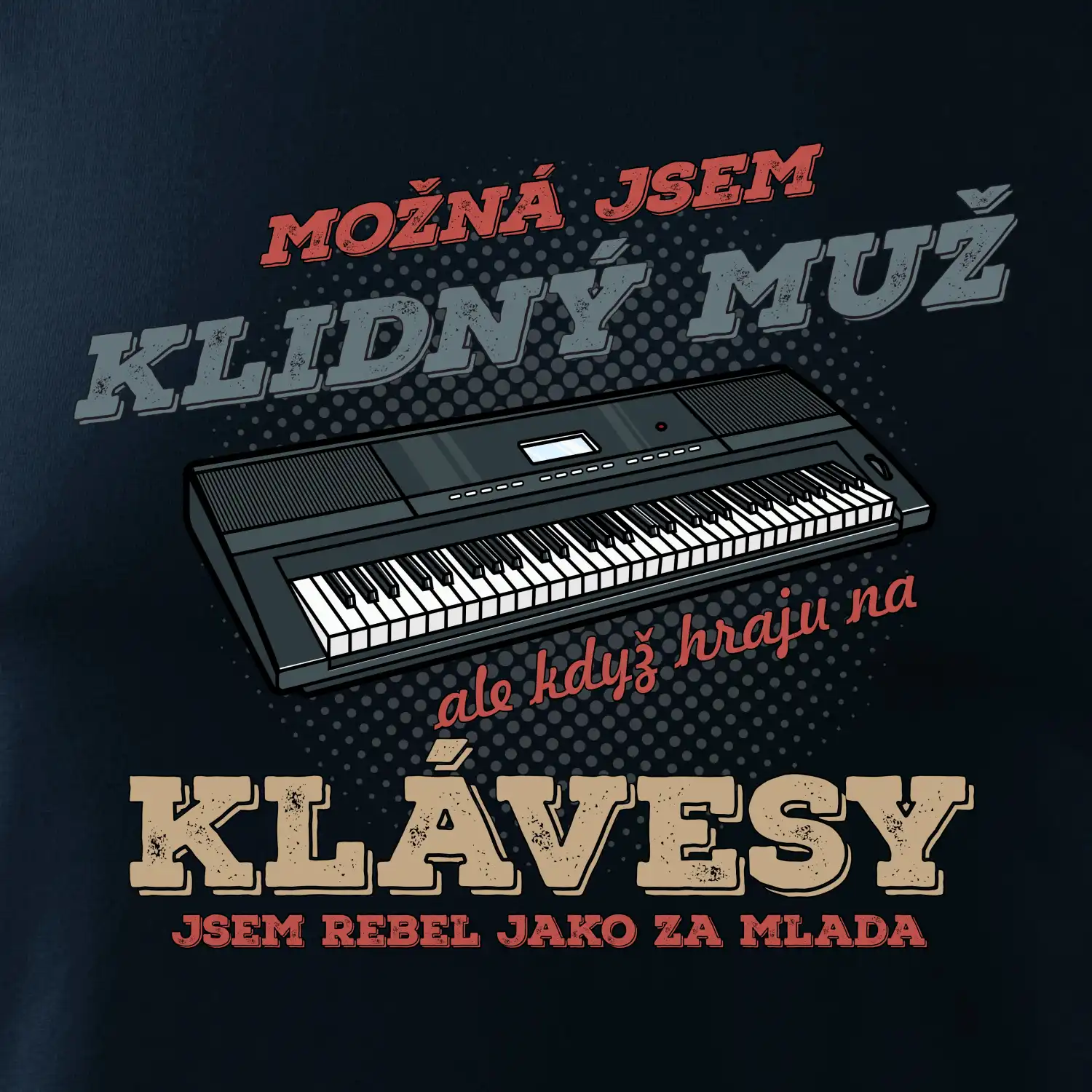 Klávesy klidný muž