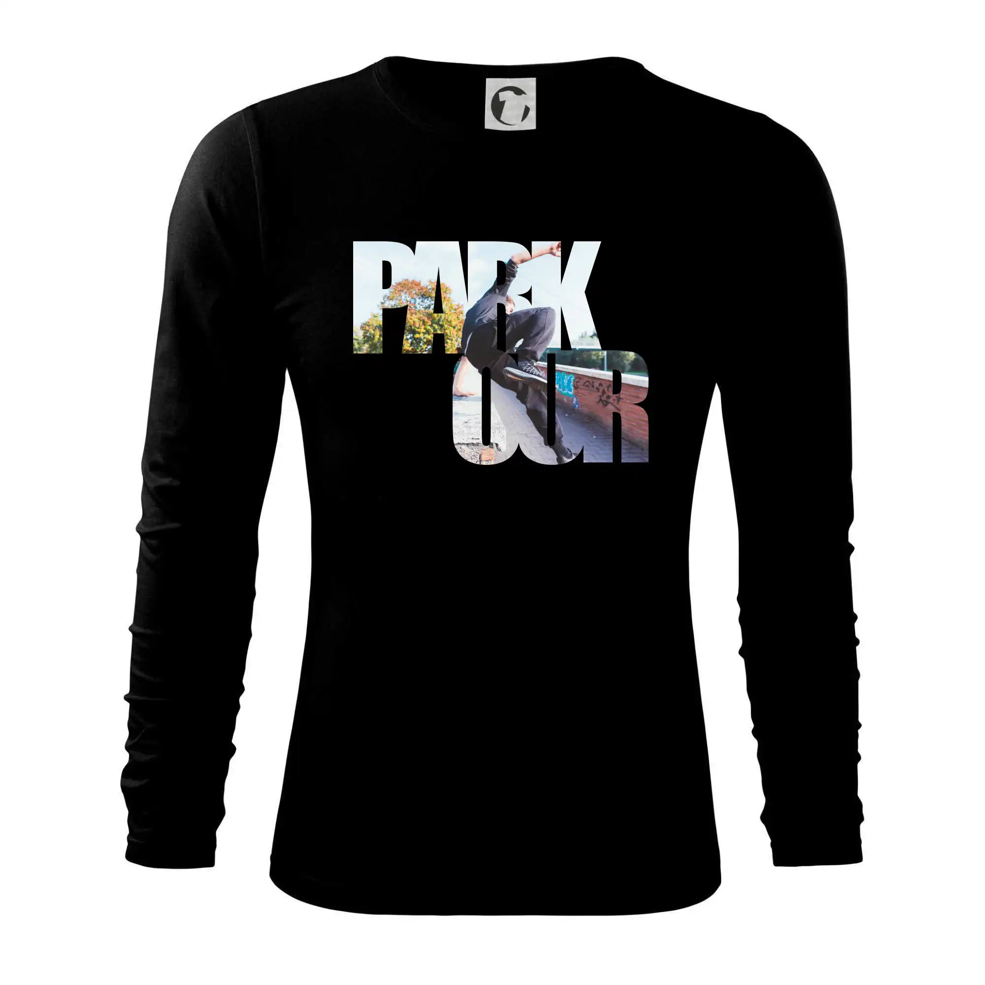 Parkour nápis ve městě