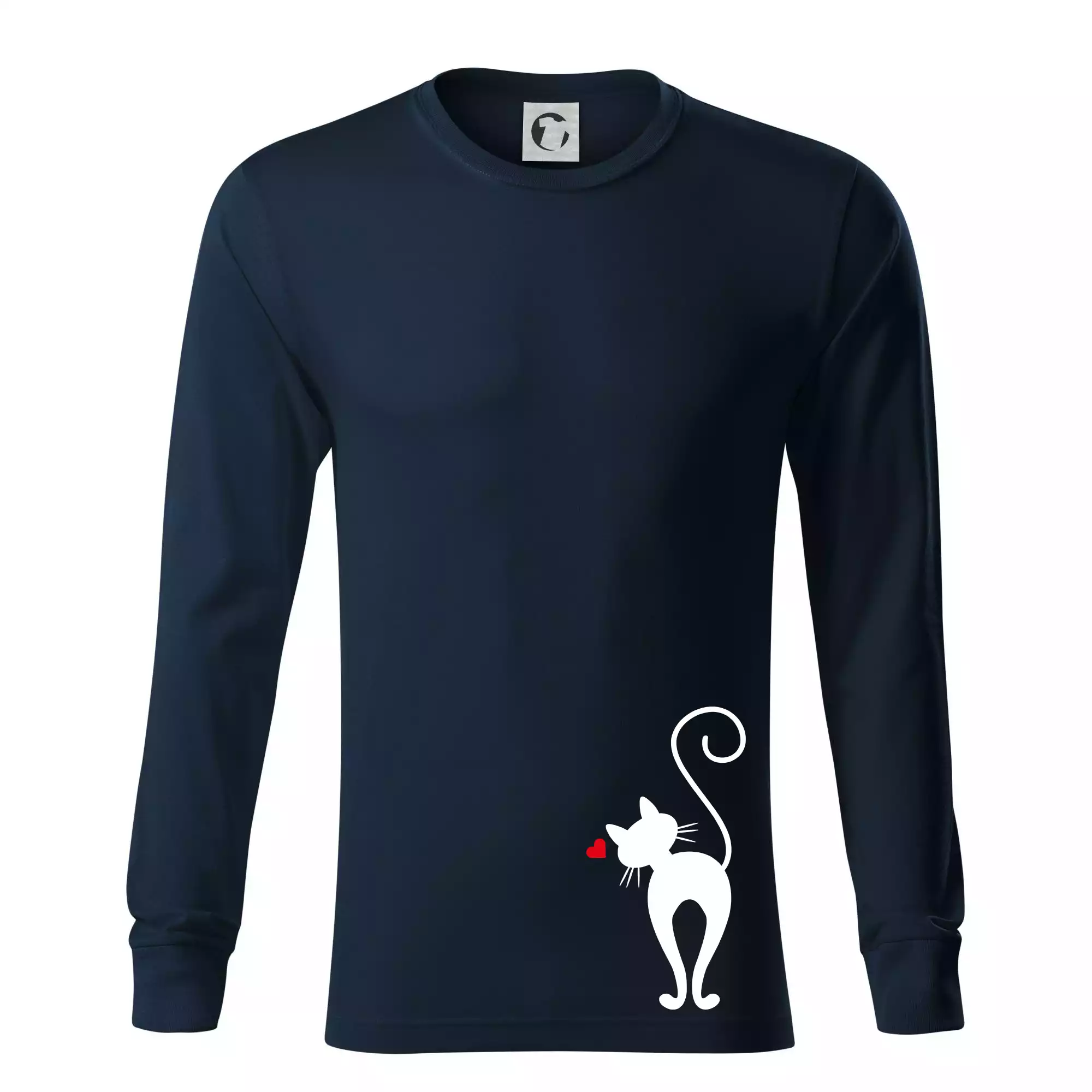 Zamilovaná kočka zezadu