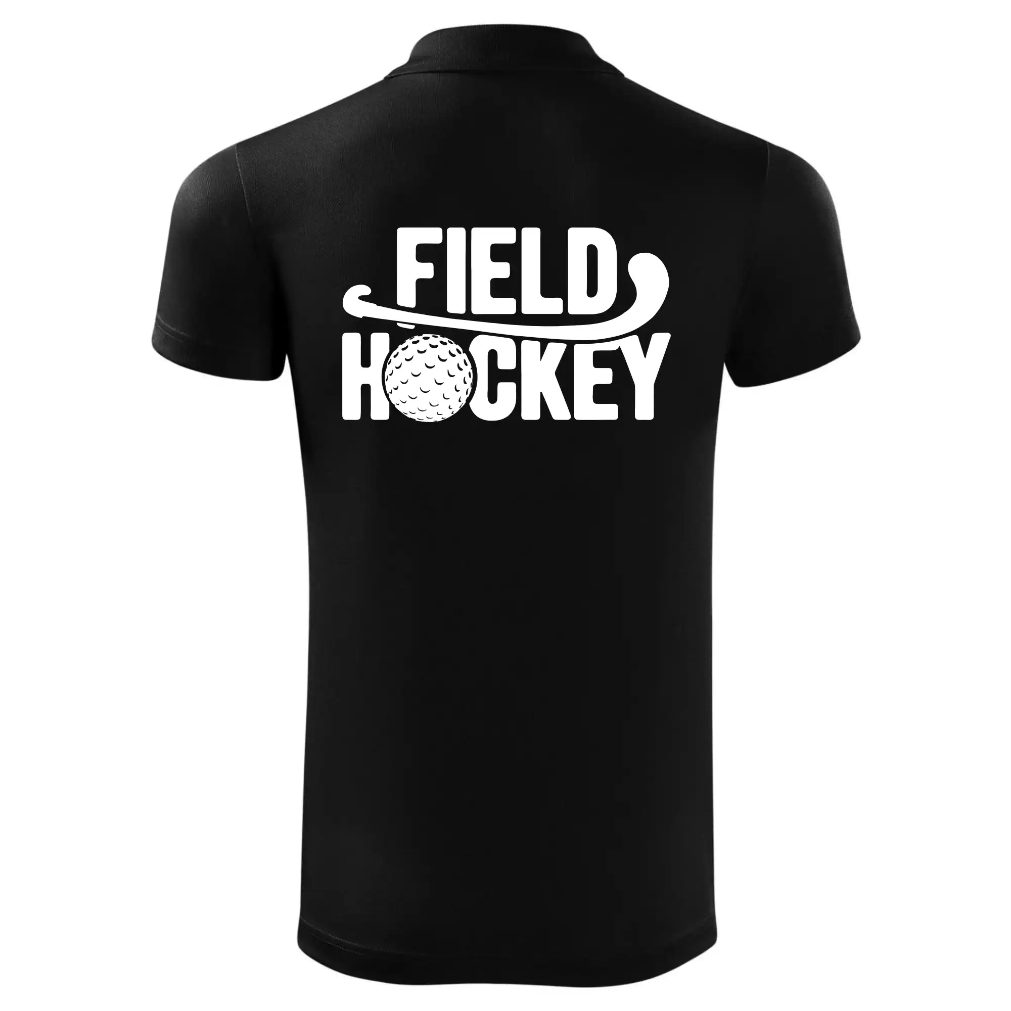 Field hockey míček a nápis