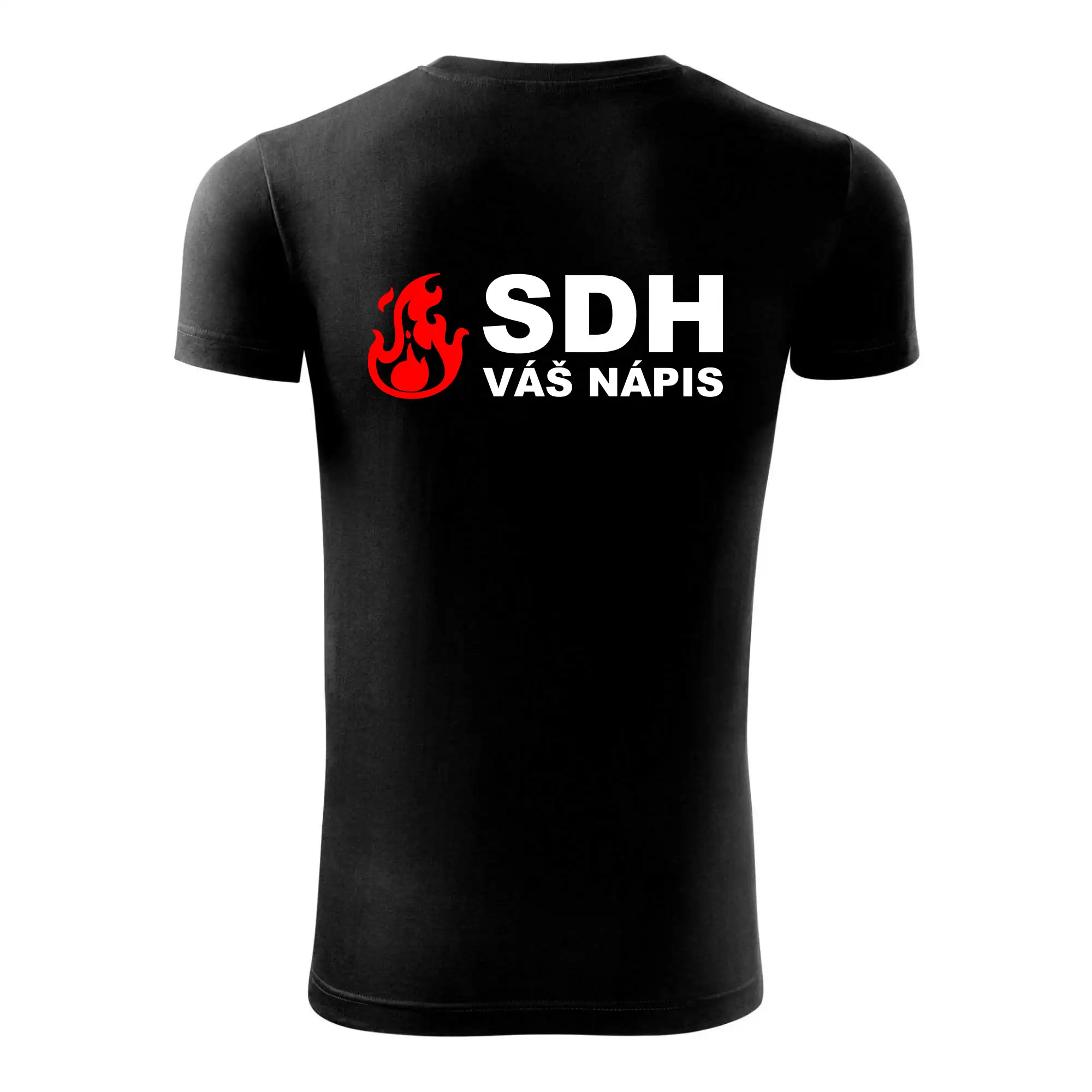 SDH nápis (oheň, firesport, název sboru - vlastní nápis)
