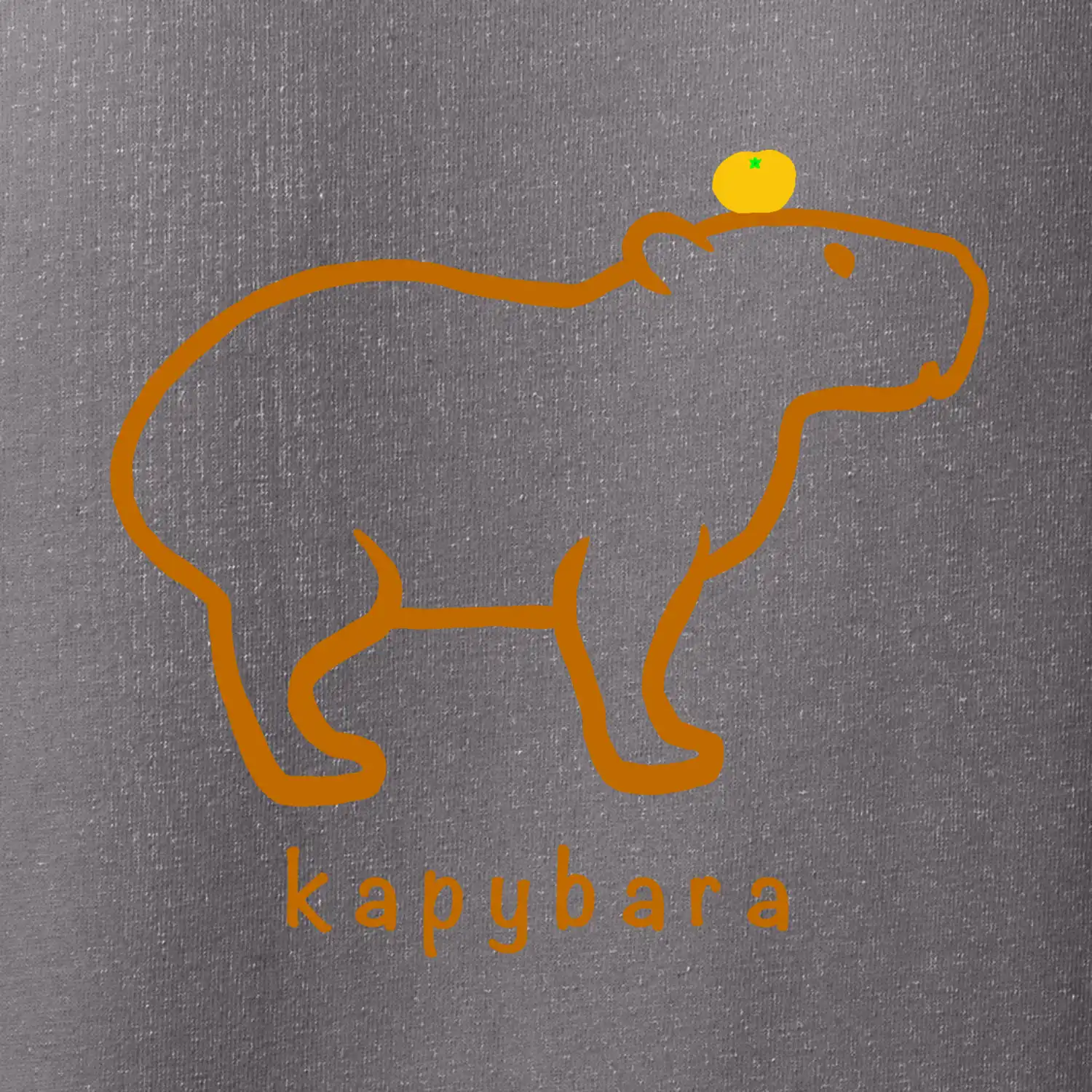 Kapybara hnědý obrys (Moňas)