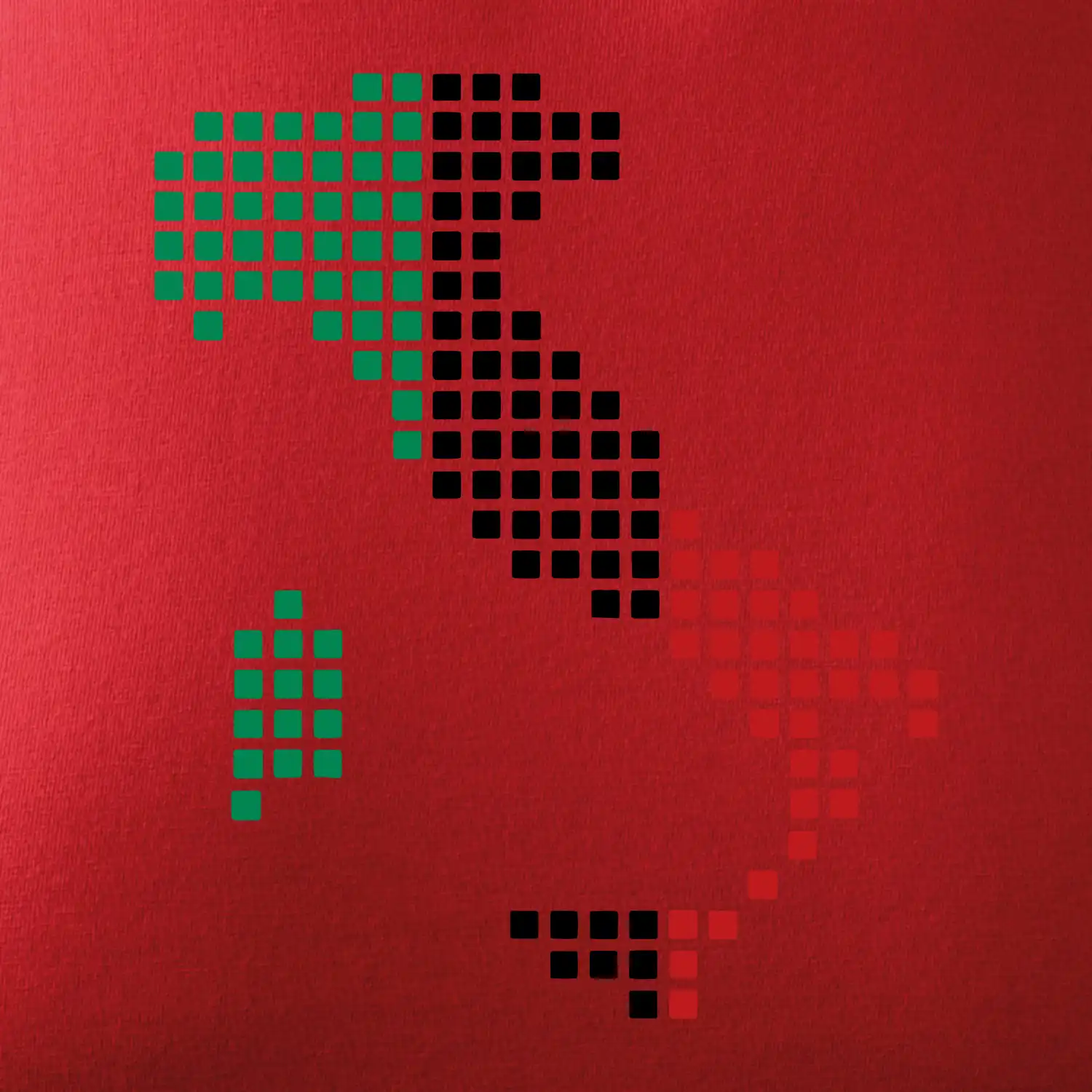 Itálie obrys vlajka